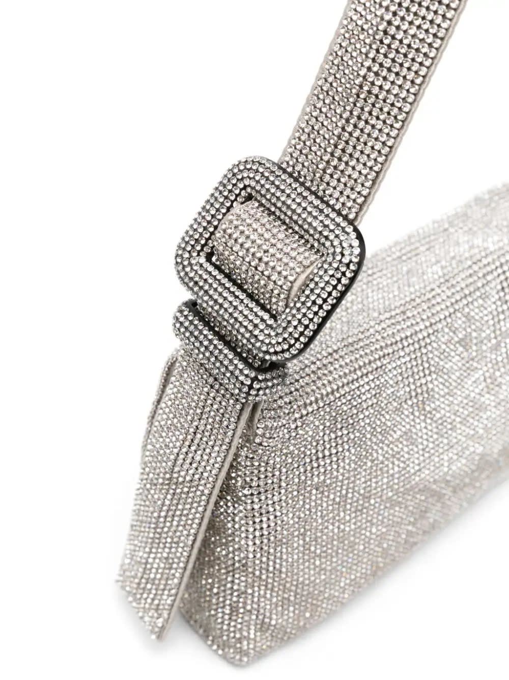 BENEDETTA BRUZZICHES CRYSTAL ON SILVER - VITTY LA MIGNON BAG 