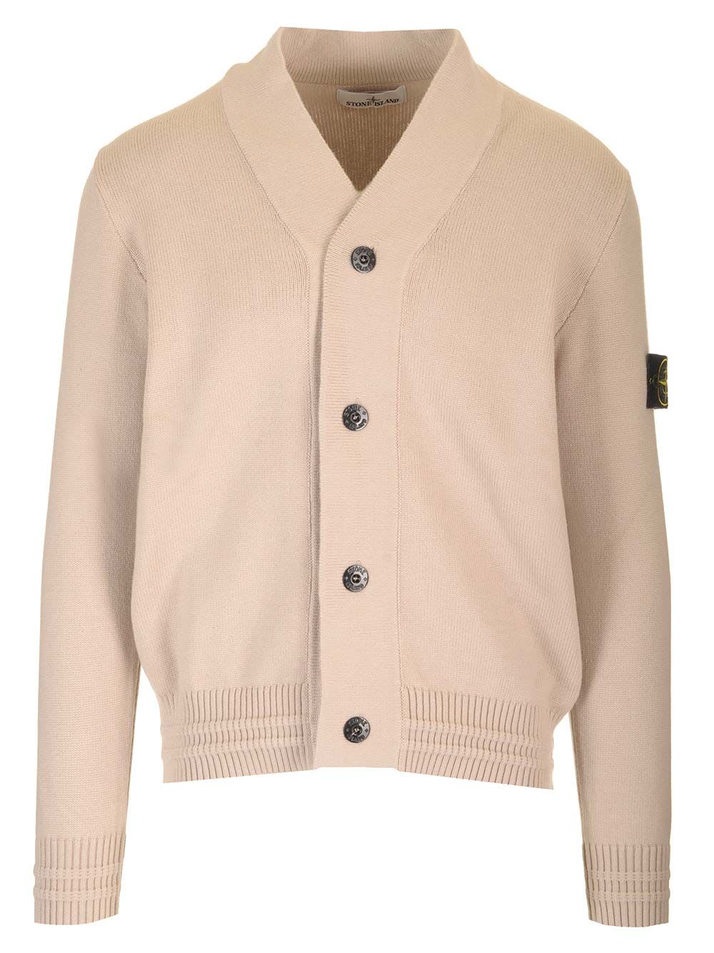 STONE ISLAND CARDIGAN WITH BUTTONS 