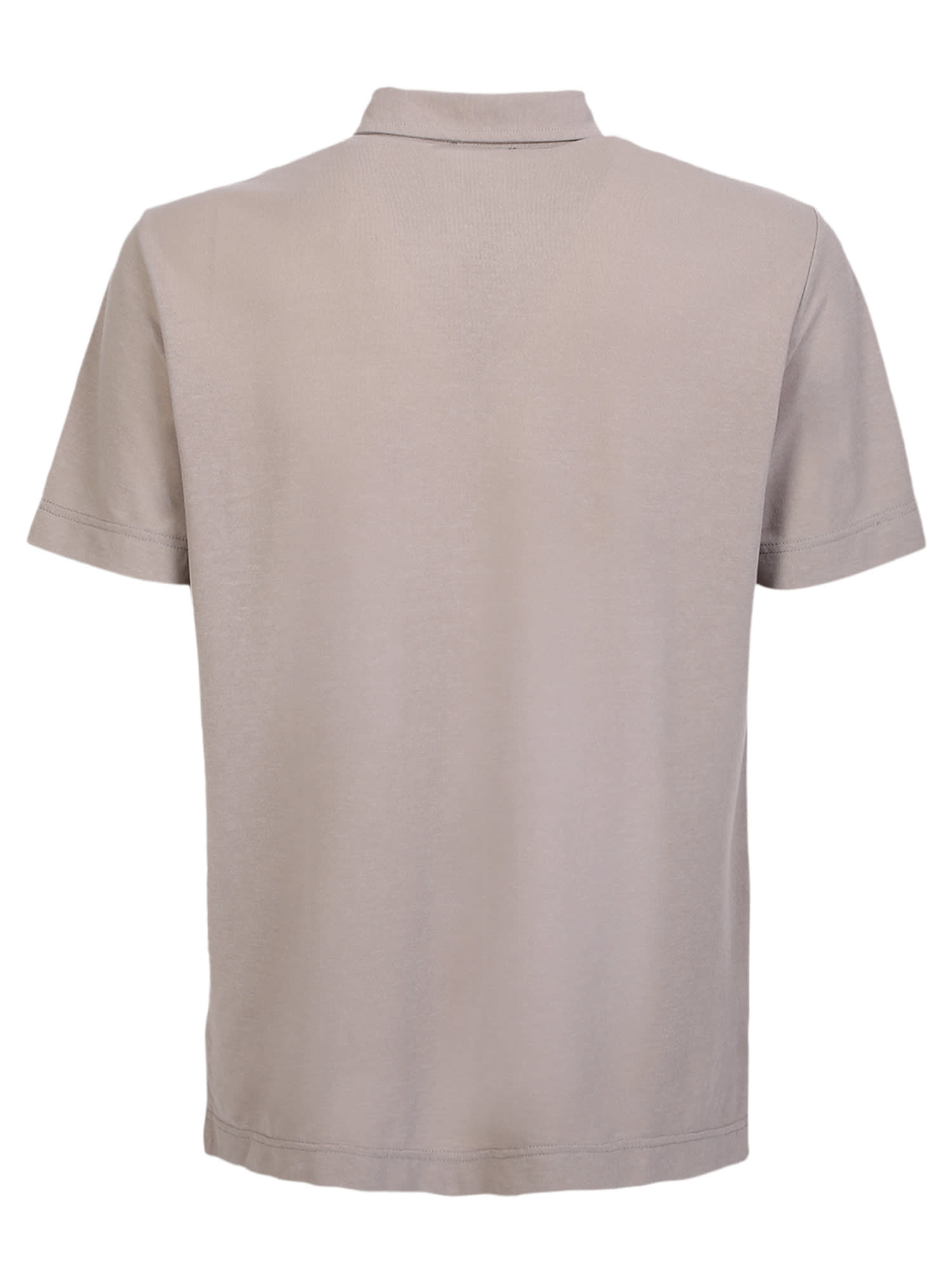 Shop Zanone Taupe Polo Shirt In Beige