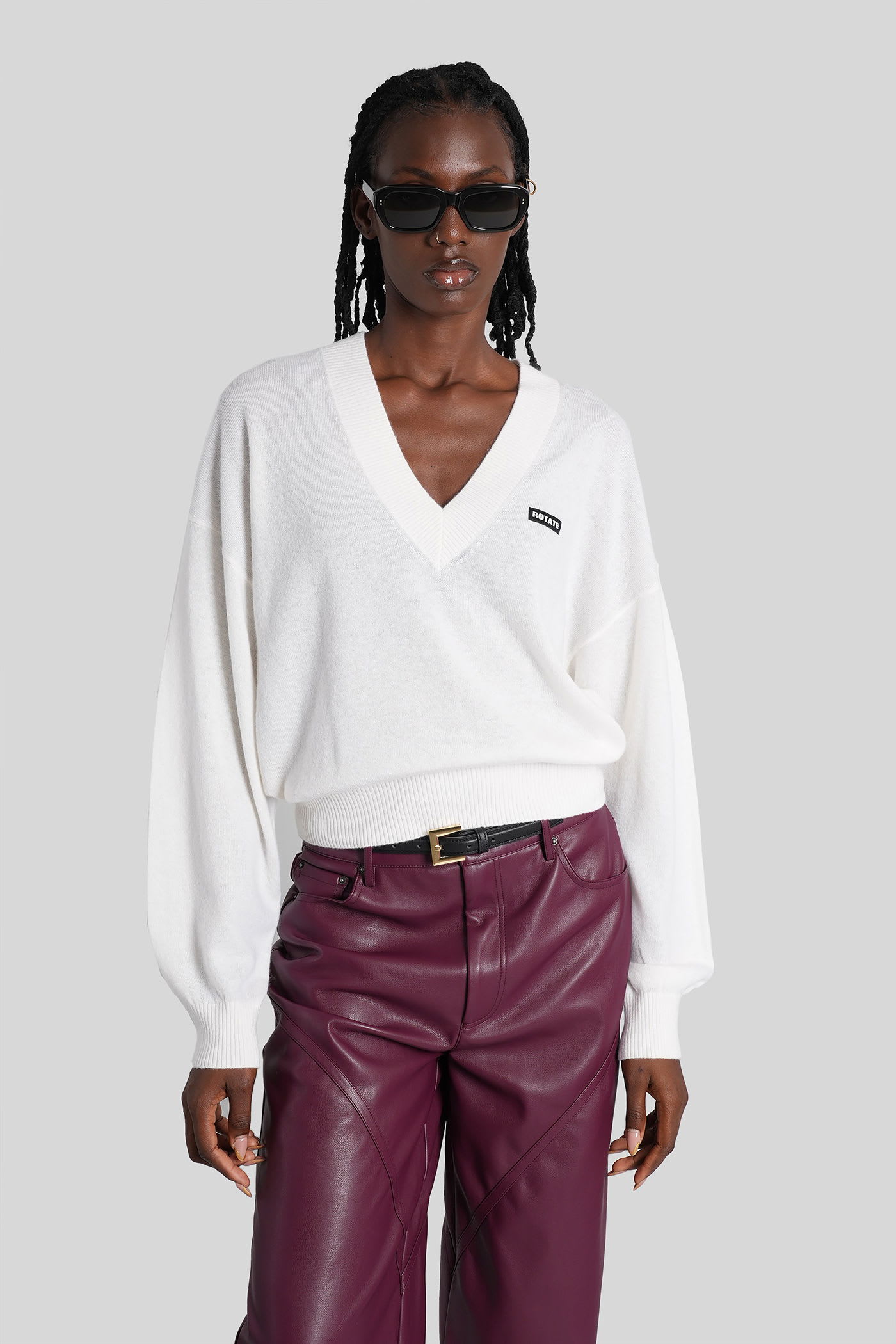 Knitwear In Beige Wool