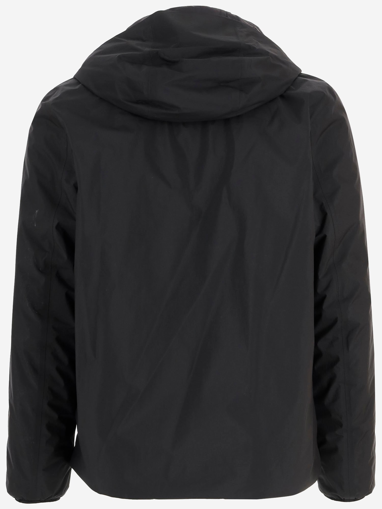 Save The Duck Lightweight Jacket With Hood And Chest Pocket In Black