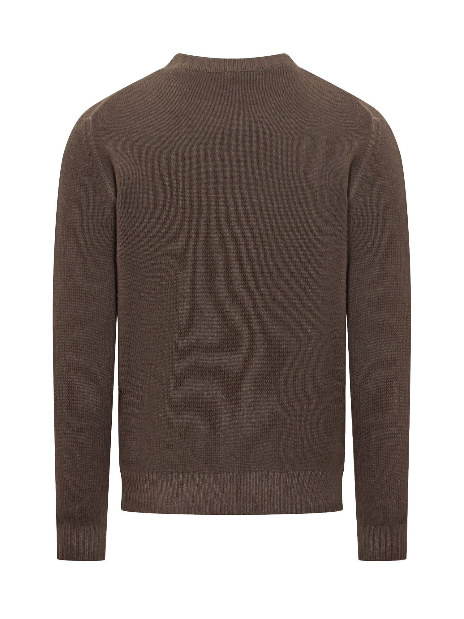 Shop Malo Virgin Wool Sweater In Marrone