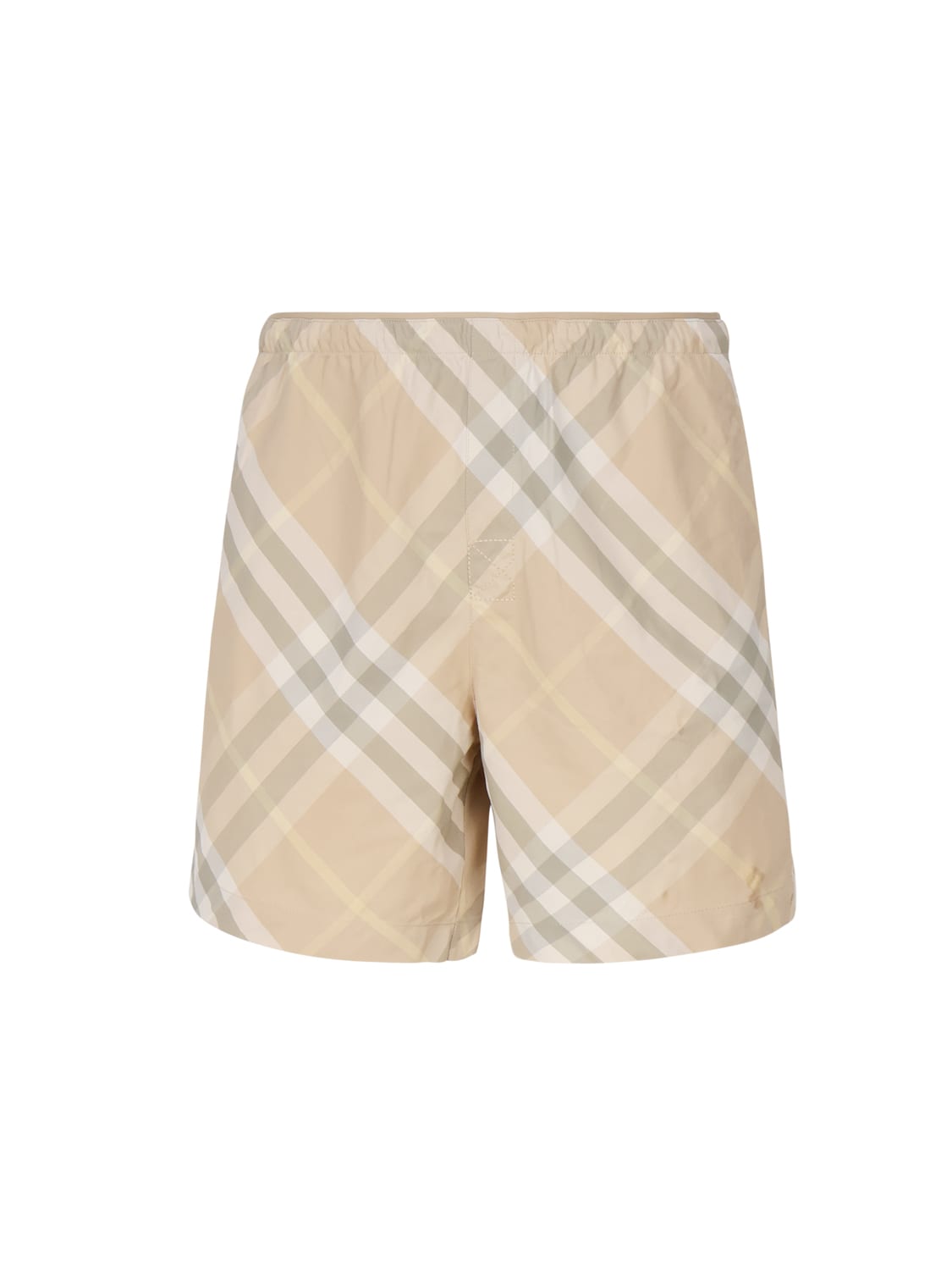 BURBERRY CHECK SWIMSUIT IN NYLON 