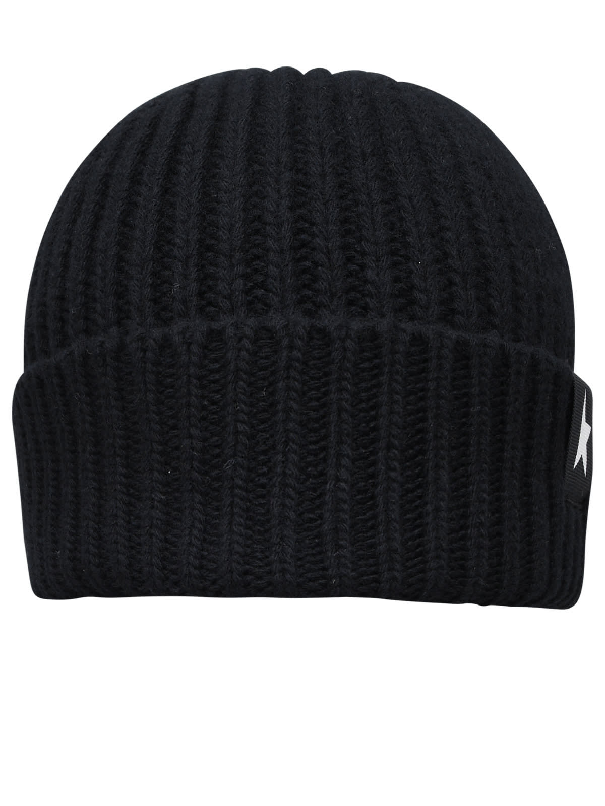 Black Wool Damian Star Beanie