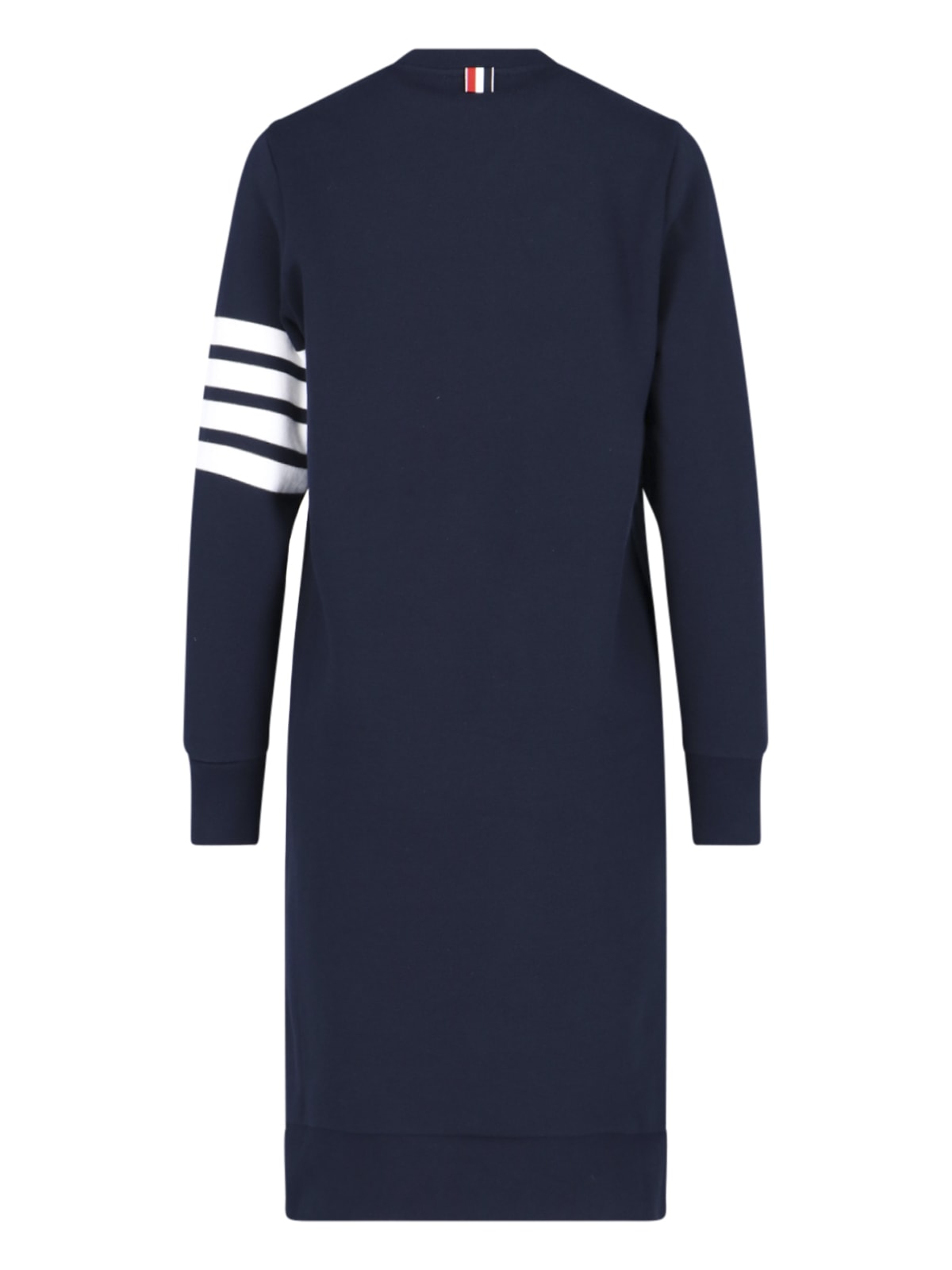 Shop Thom Browne Midi Sweatshirt Dress In Blue