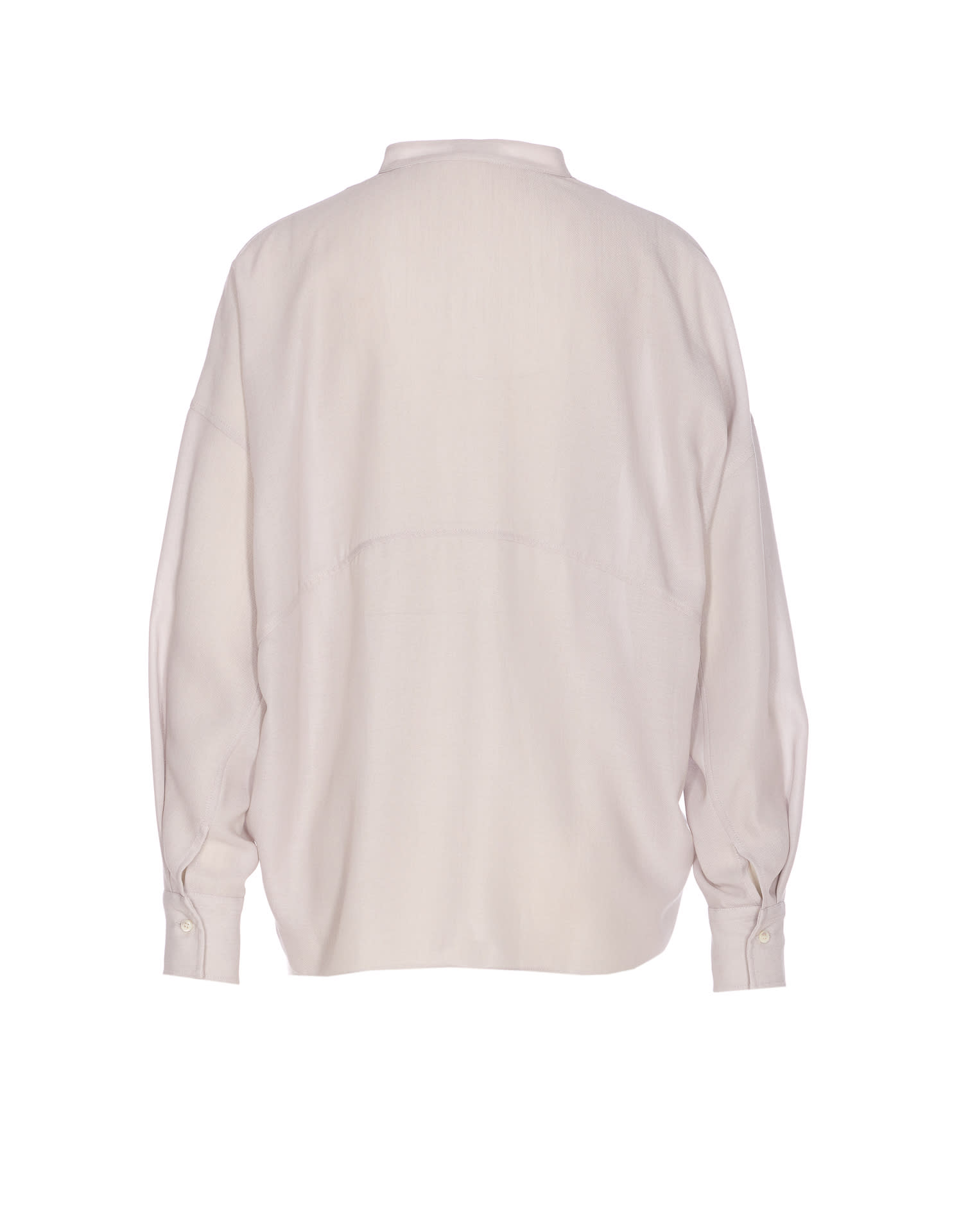 Brunello Cucinelli Women Silk Stretch Satin Blouse In Neutral