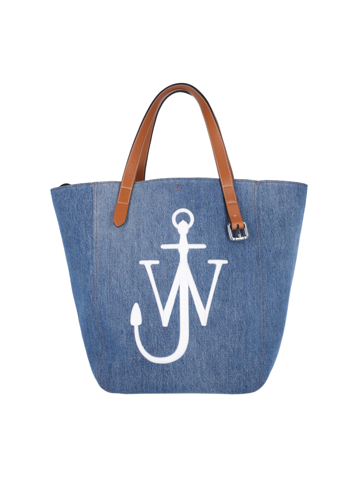 Shop Jw Anderson Logo Tote Bag In Blue