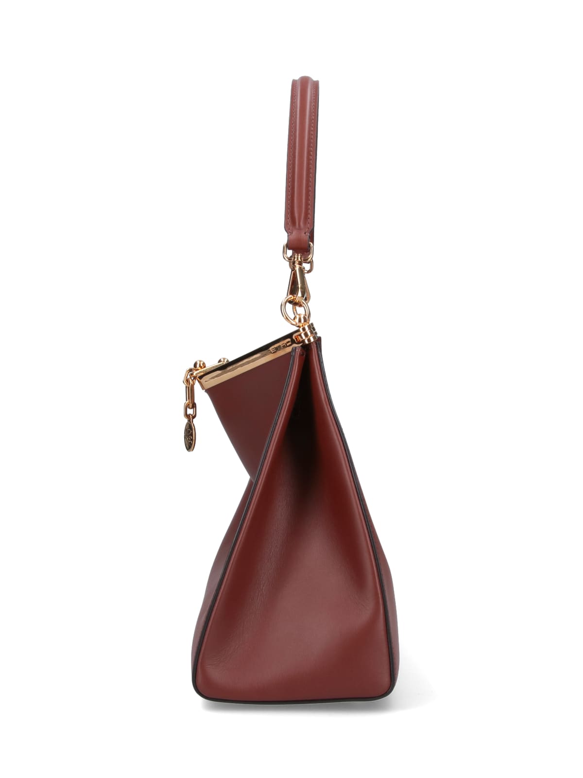 Shop Etro Vela Large Shoulder Bag In Brown