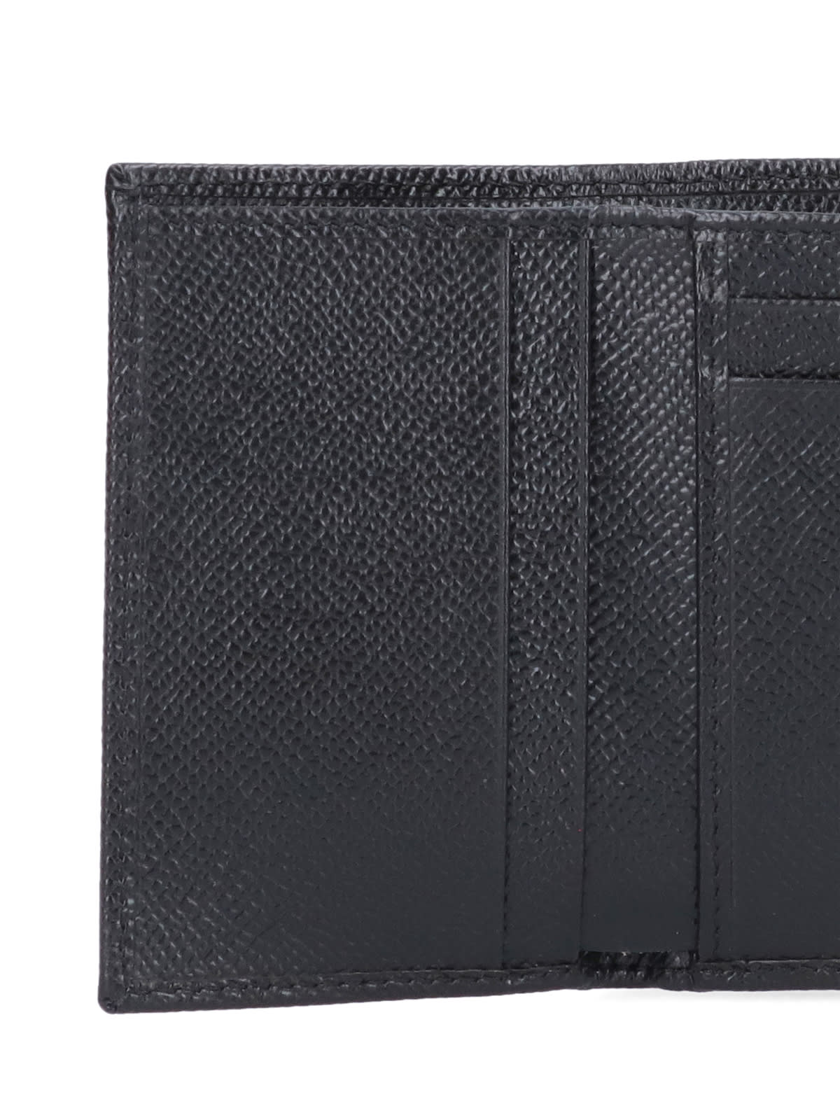 Shop Dolce & Gabbana Logo Compact Wallet In Black