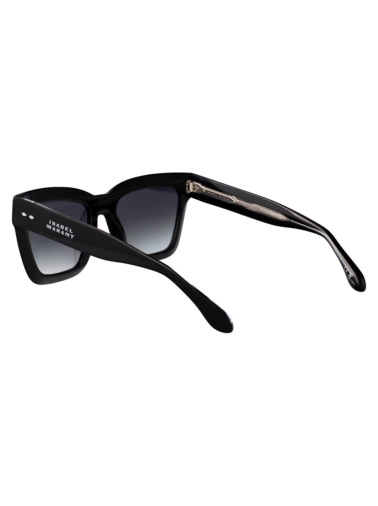 Isabel Marant Gradient Square Acetate Sunglasses In Black