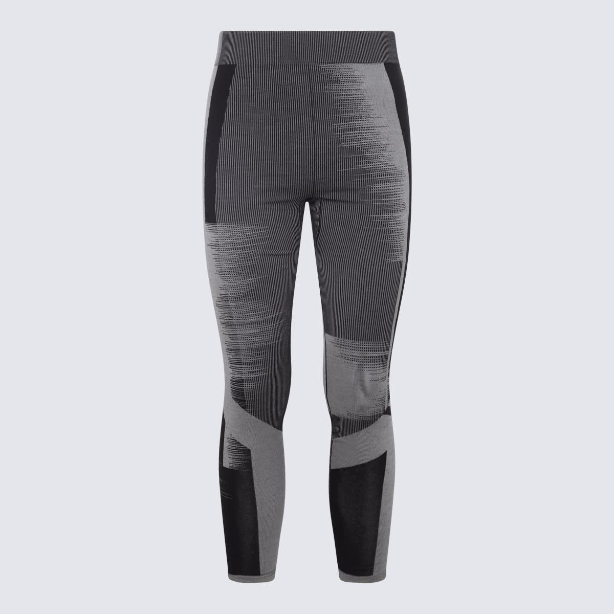 Shop Y-3 Black-grey Skinny Trousers In Black/vista Grey
