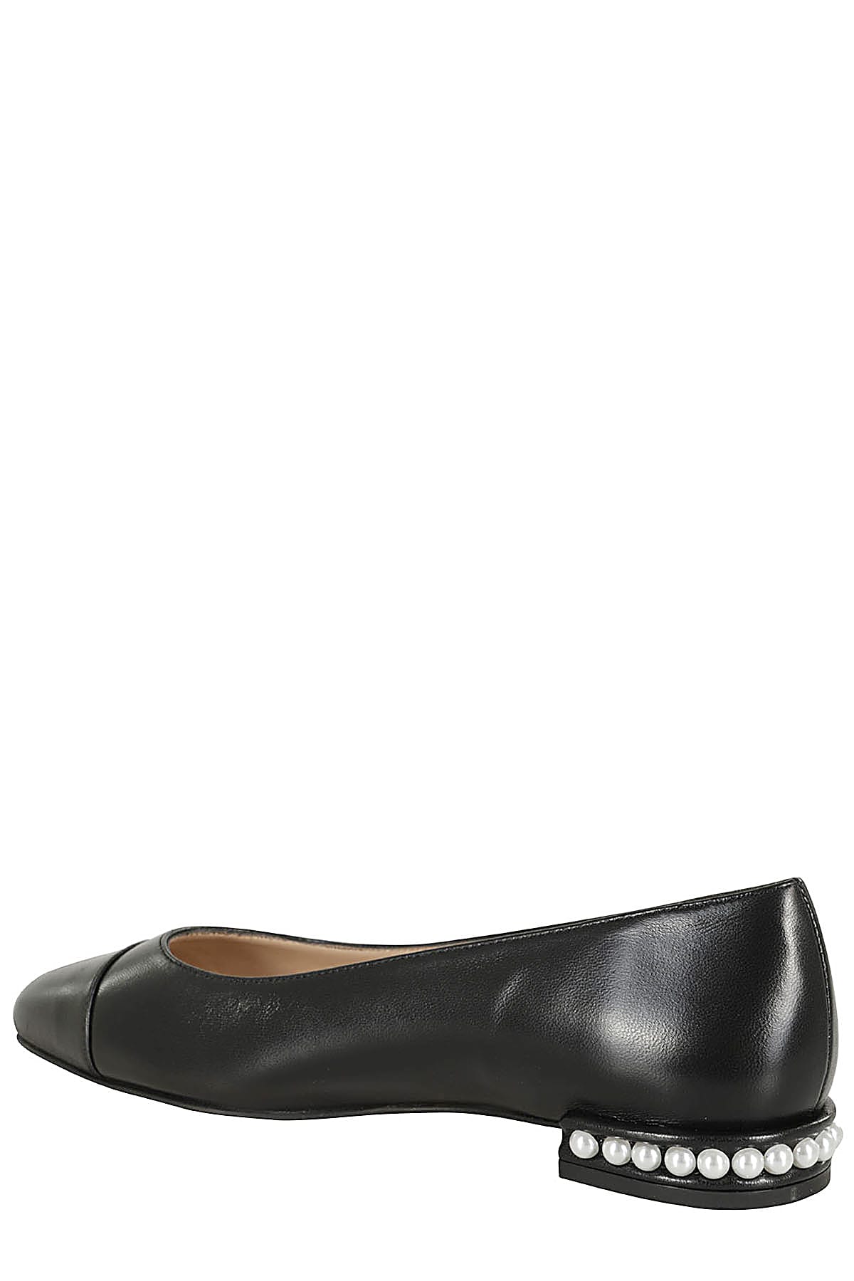 Shop Stuart Weitzman Pearl Flat In Blk Black