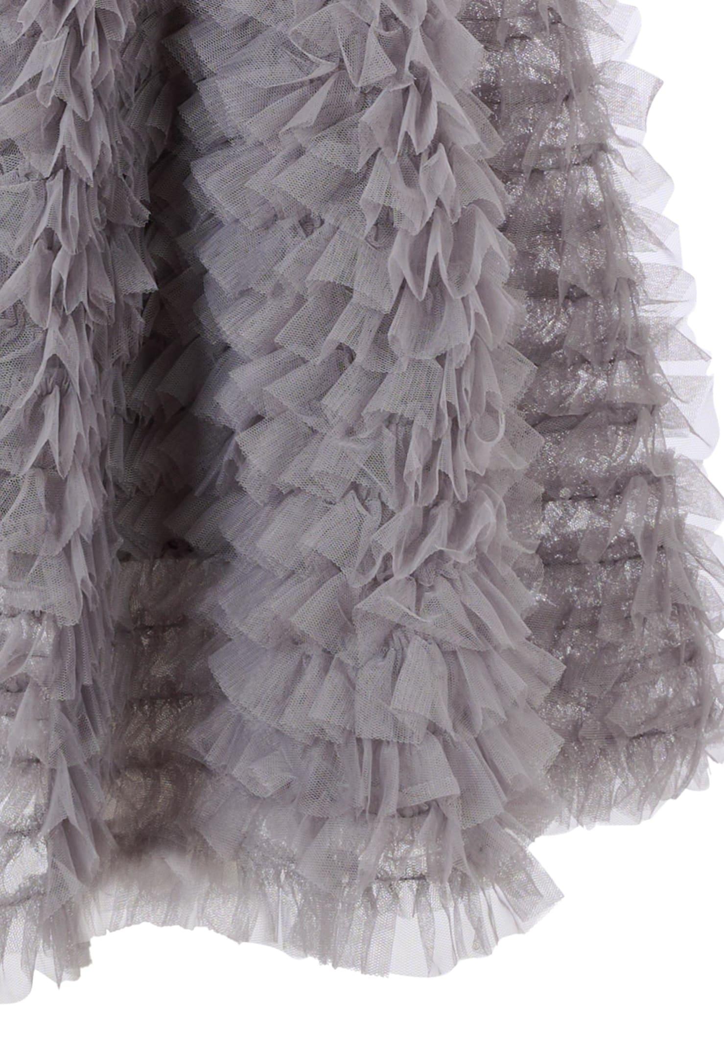 Molo Grey Skirt For Girl In Gray