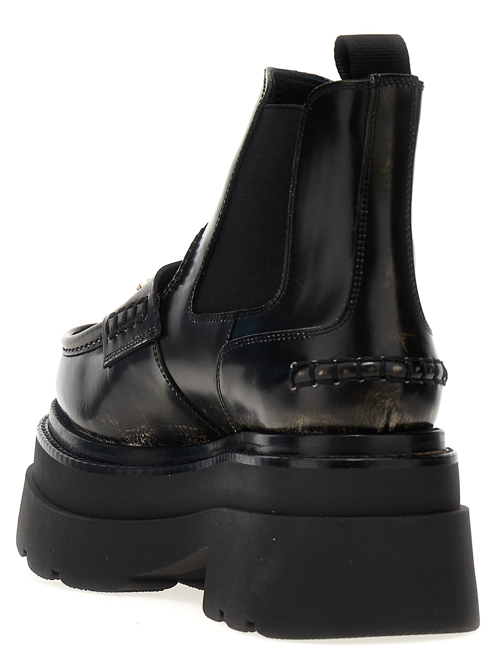 Shop Alexander Wang Carter Ankle Platform Ankle Boots In Black