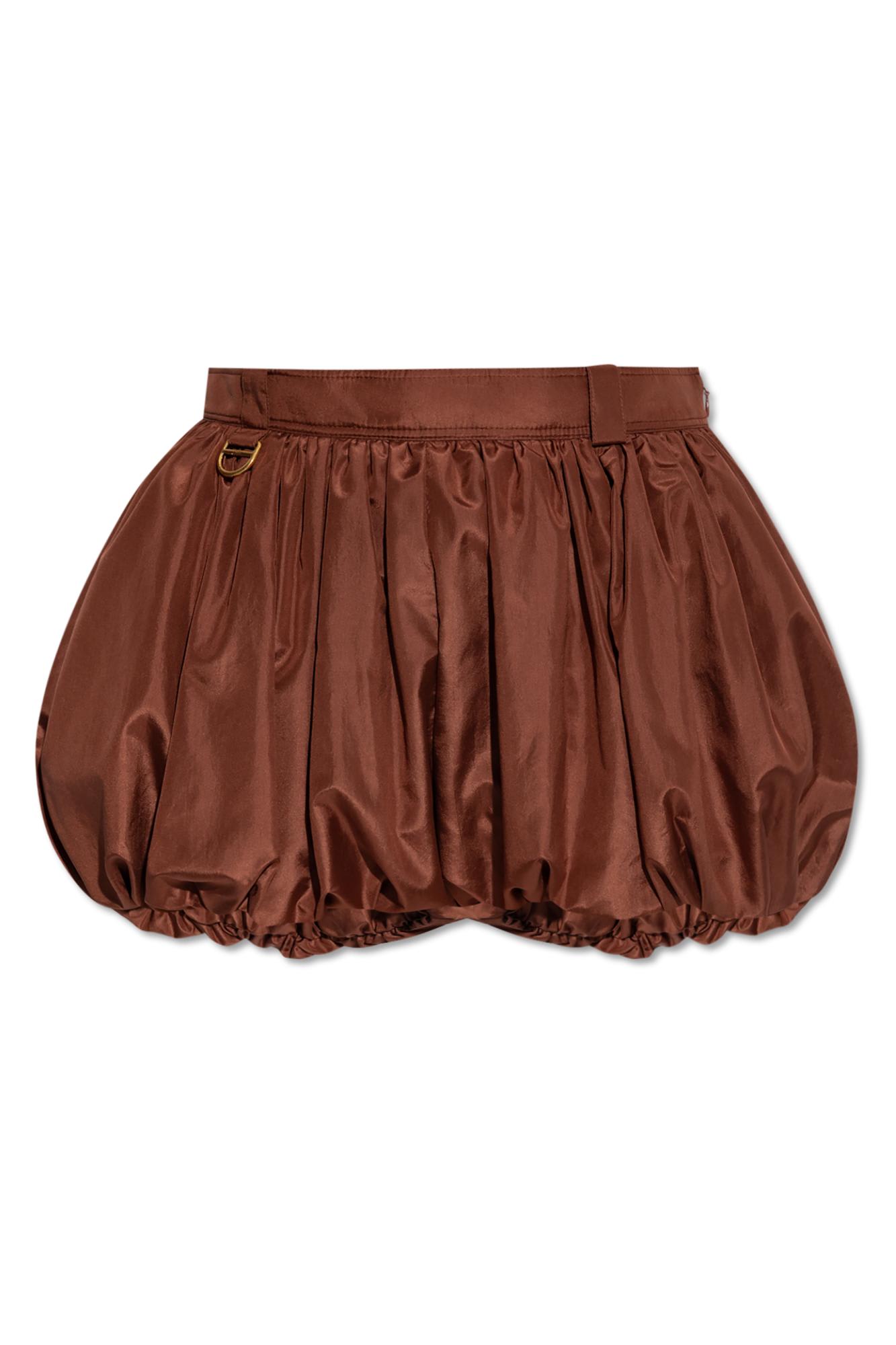 Chloé Bubble Shorts In Brown