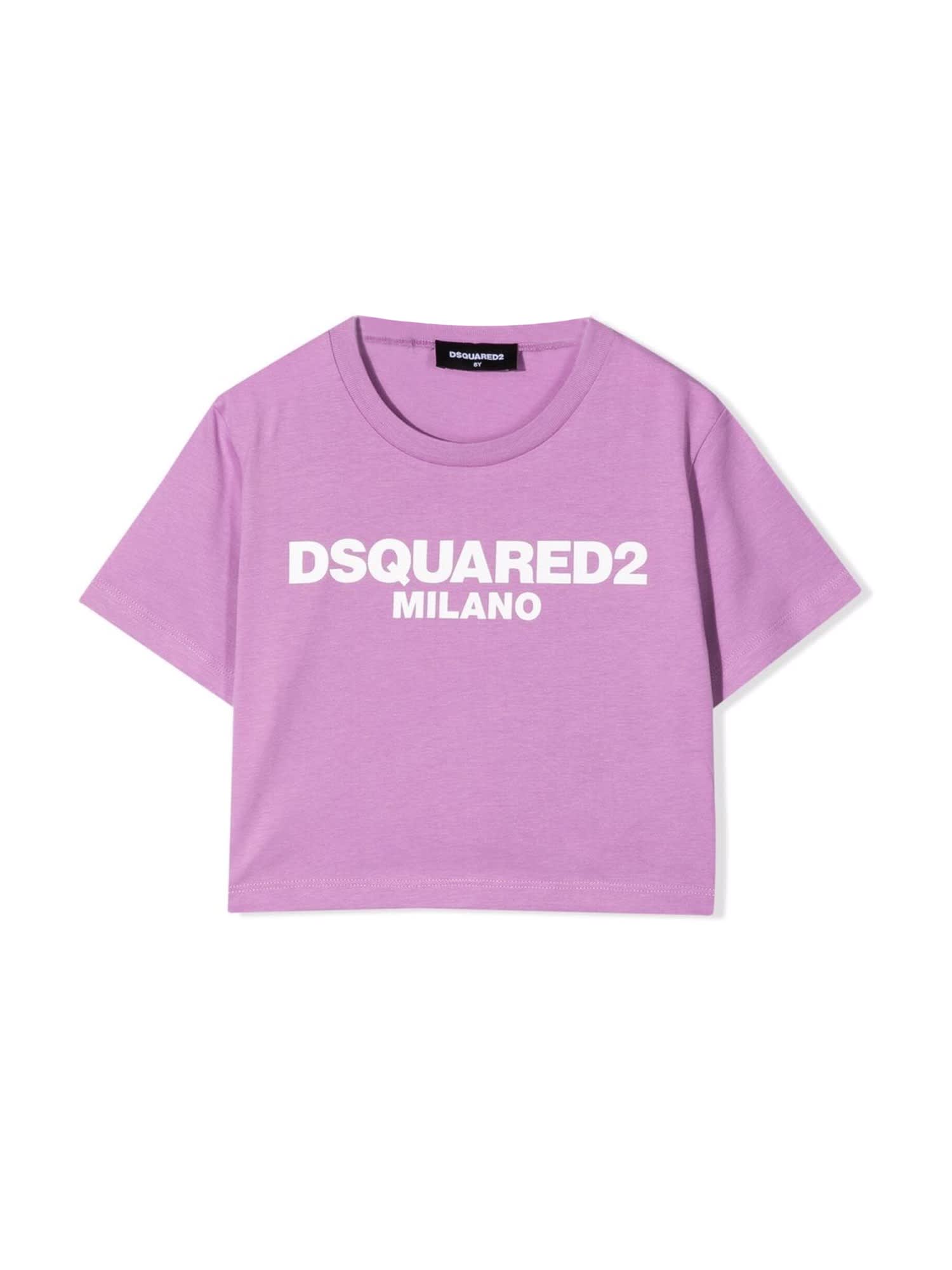 Dsquared2 Kids' Shirt In Lilla