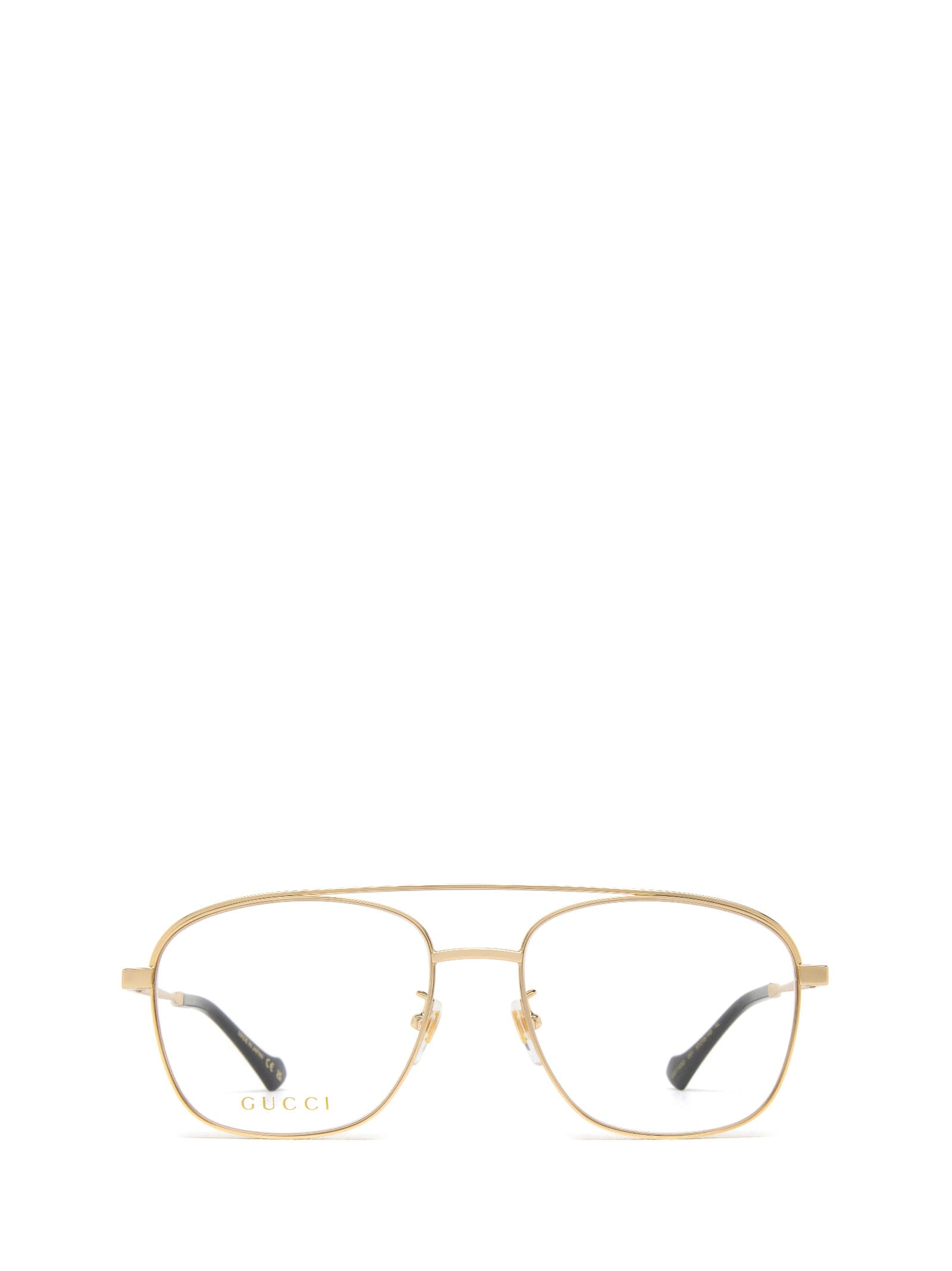 Shop Gucci Gg1103o Gold Glasses