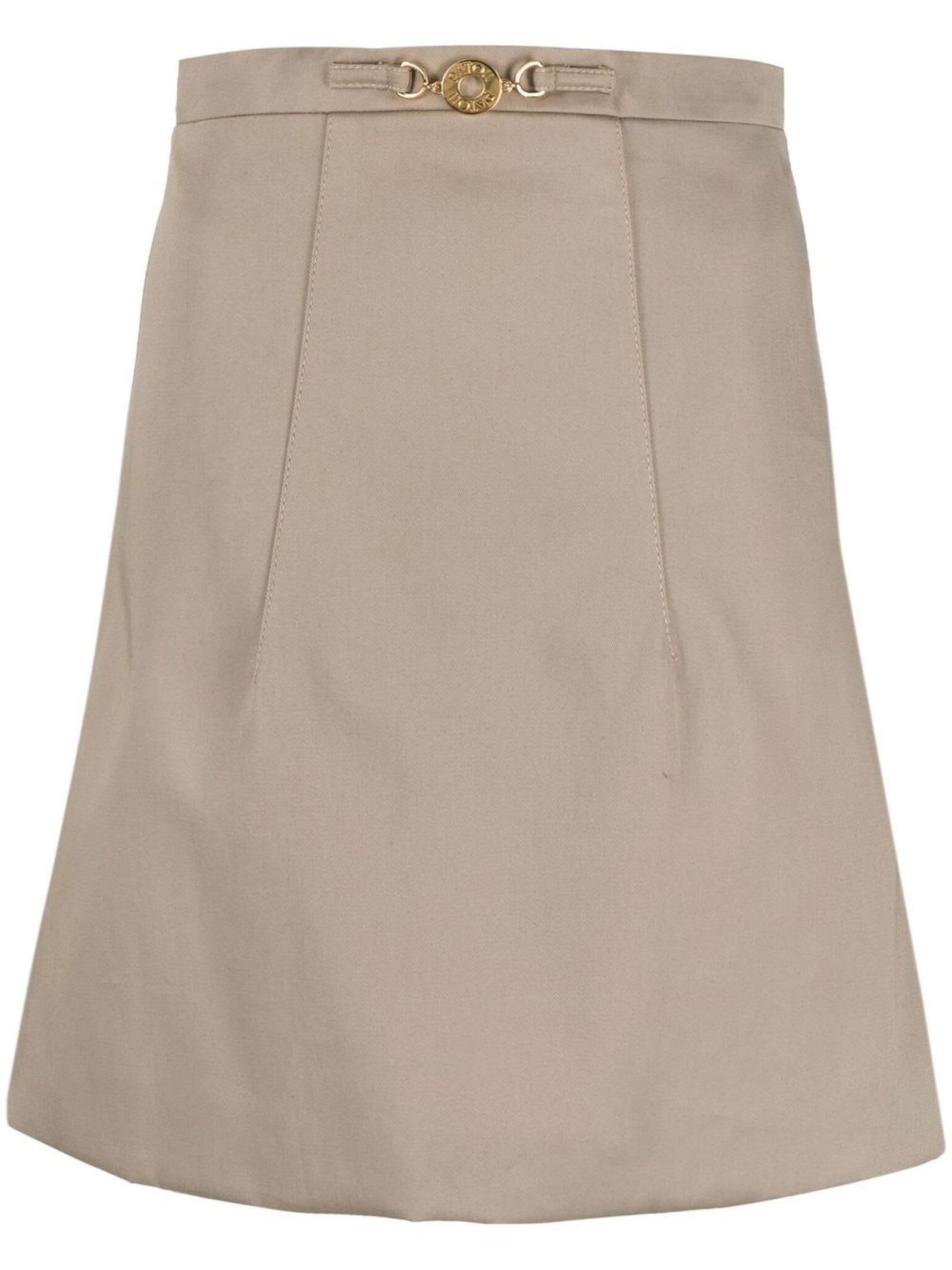 Shop Patou Light Beige Cotton Skirt