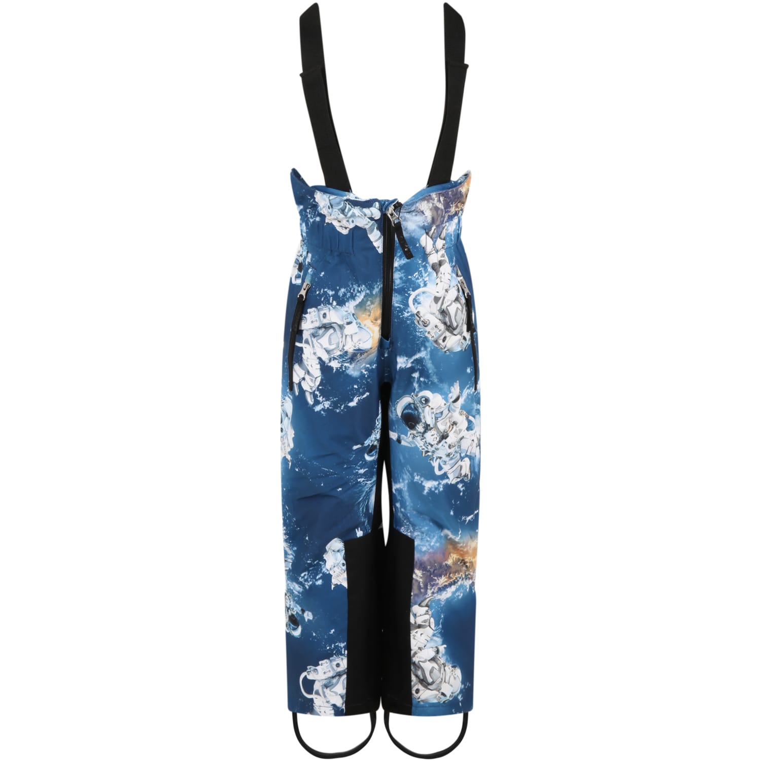 Molo Blue Overall For Boy With Astronauts