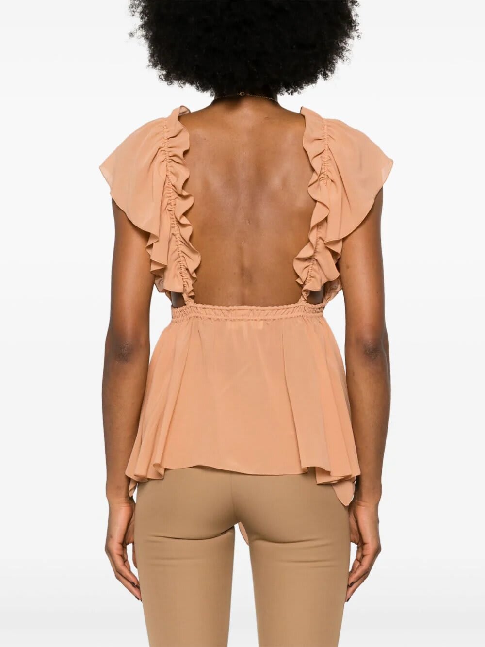 Shop Chloé Top In Seta In W Cheek