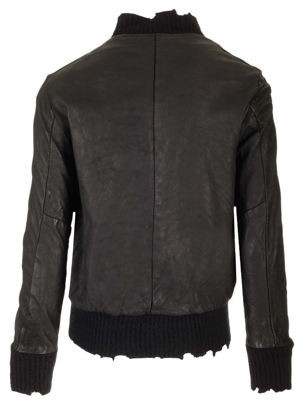 Shop Giorgio Brato Bomber Brushed Vegetal Lamb Leather In Black