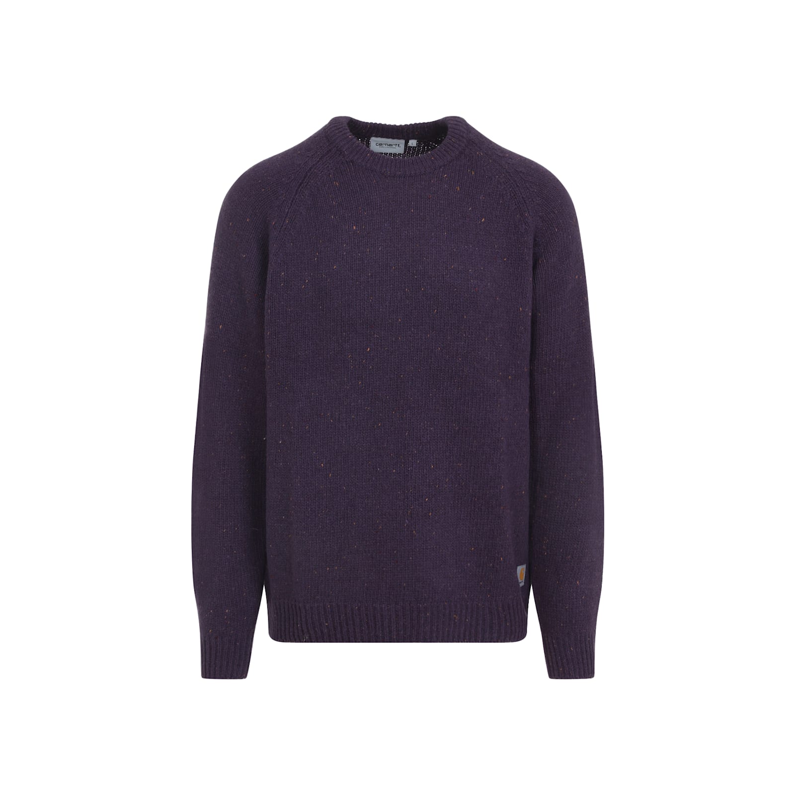 Carhartt Ribbed Cuff Knit Sweater With Hem Detail In Purple