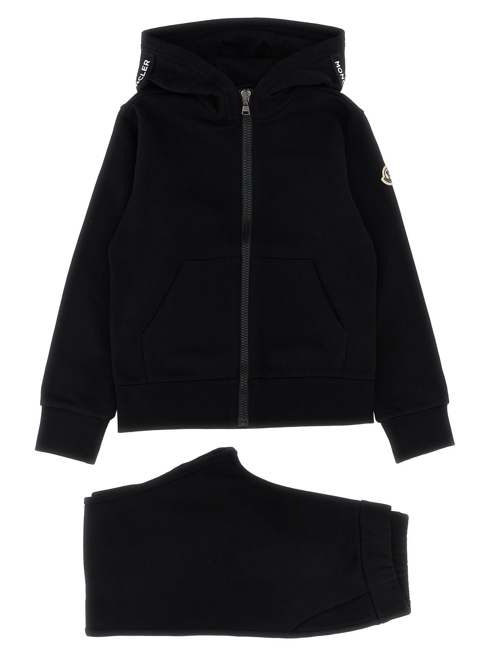Moncler Complete Hoodie + Joggers In Black