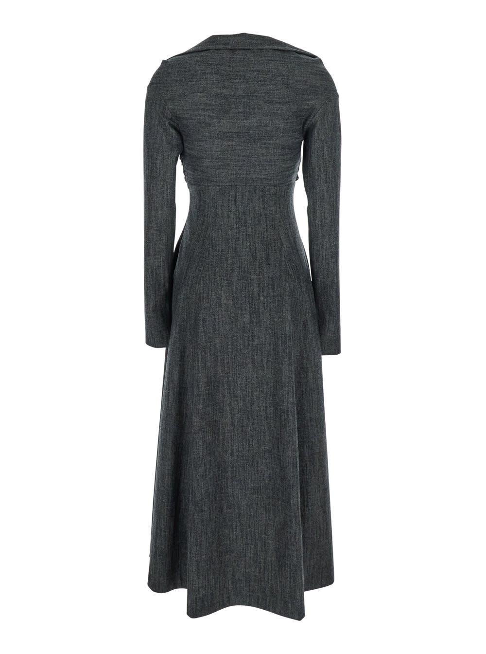 Alberta Ferretti Off-shoulder Wrap Maxi Dress In Multi