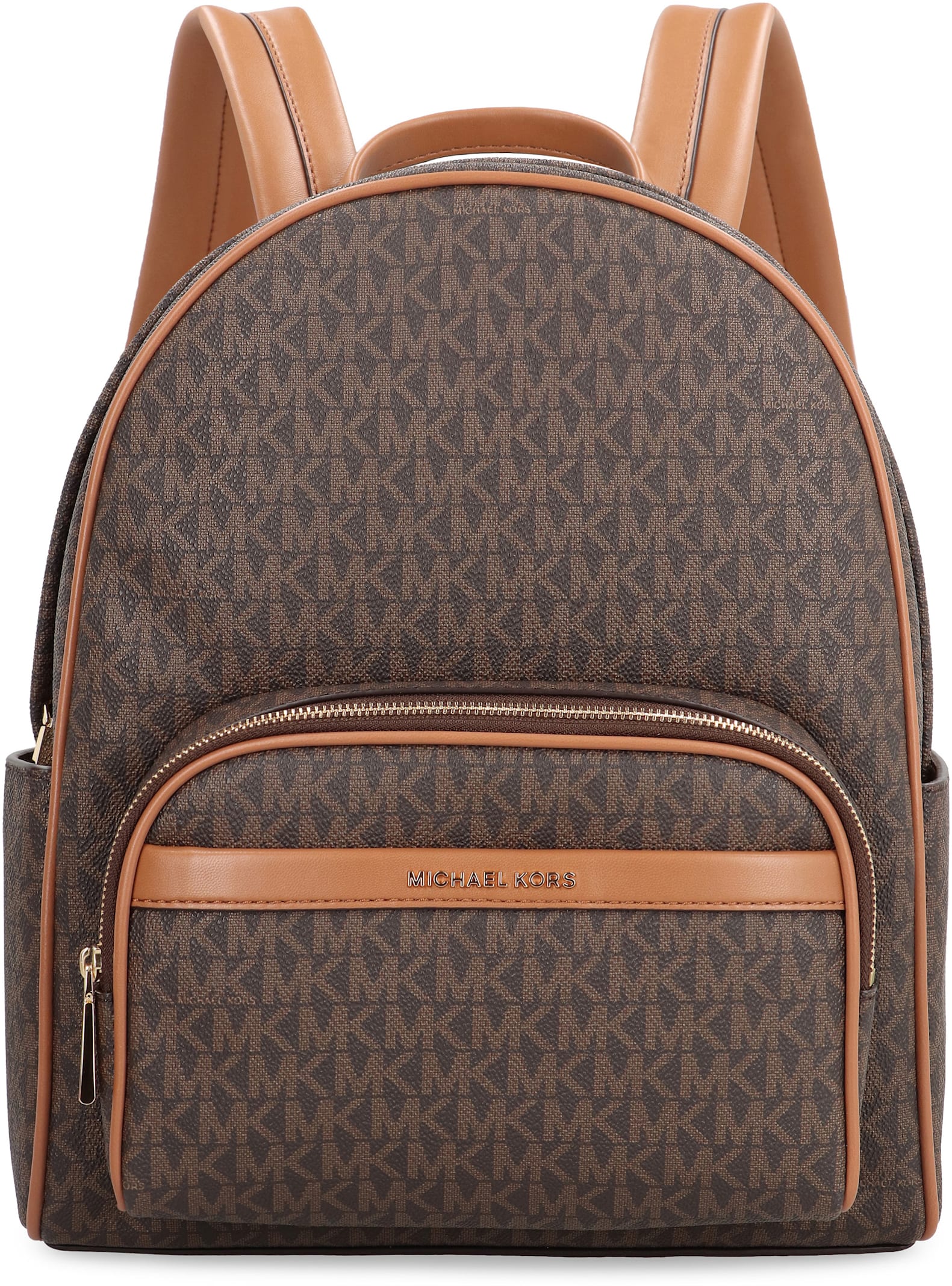 Shop Michael Michael Kors Bex Medio Coated Canvas Backpack In Brown