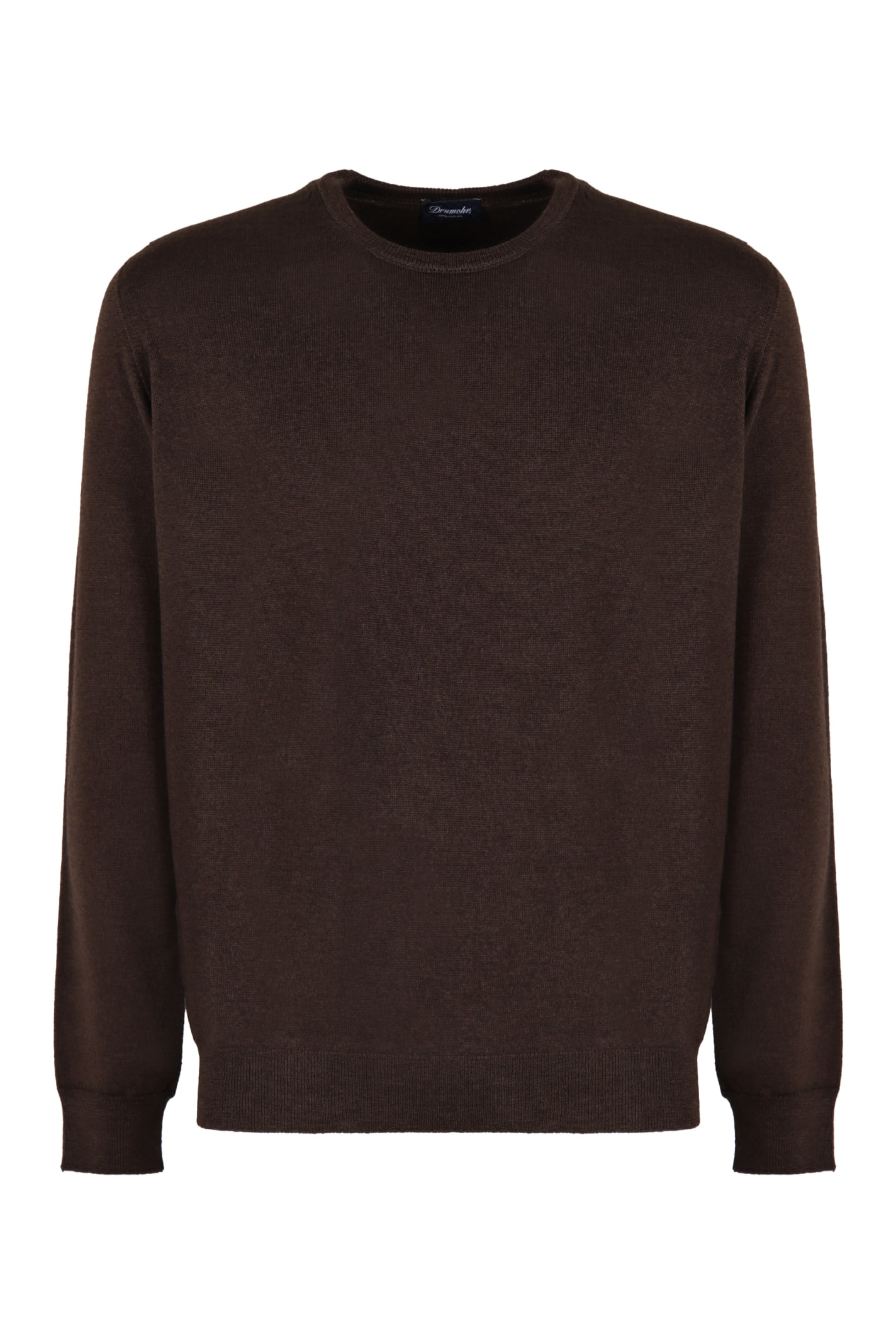 Shop Drumohr Merino Wool Sweater In Brown