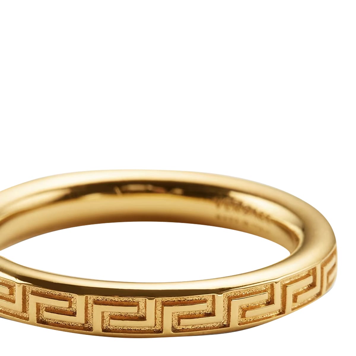 Versace Greek Motif Small Fedina Ring In Gold