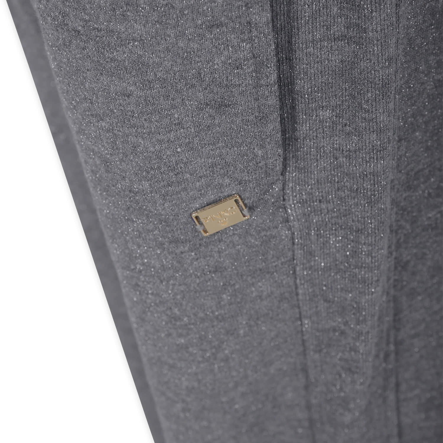 Pinko Grey Trousers For Girl With Logo In Grey