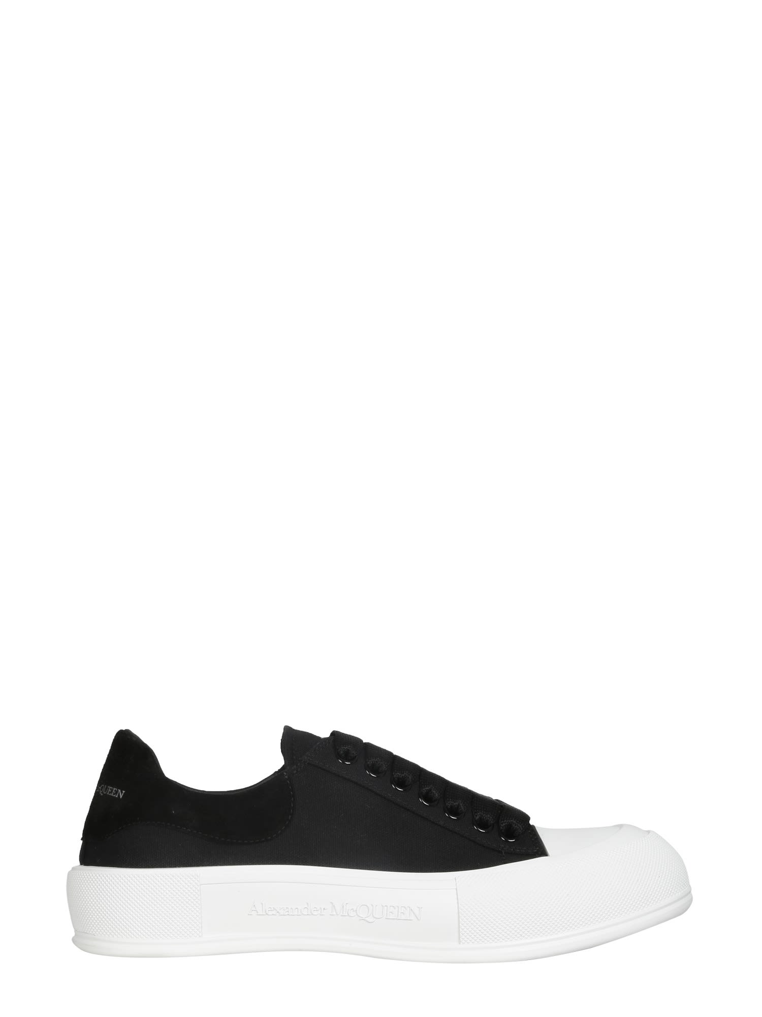 Click to view more detailed imagery on our partner's website Alexander Mcqueen Skate Sneakers In Nero