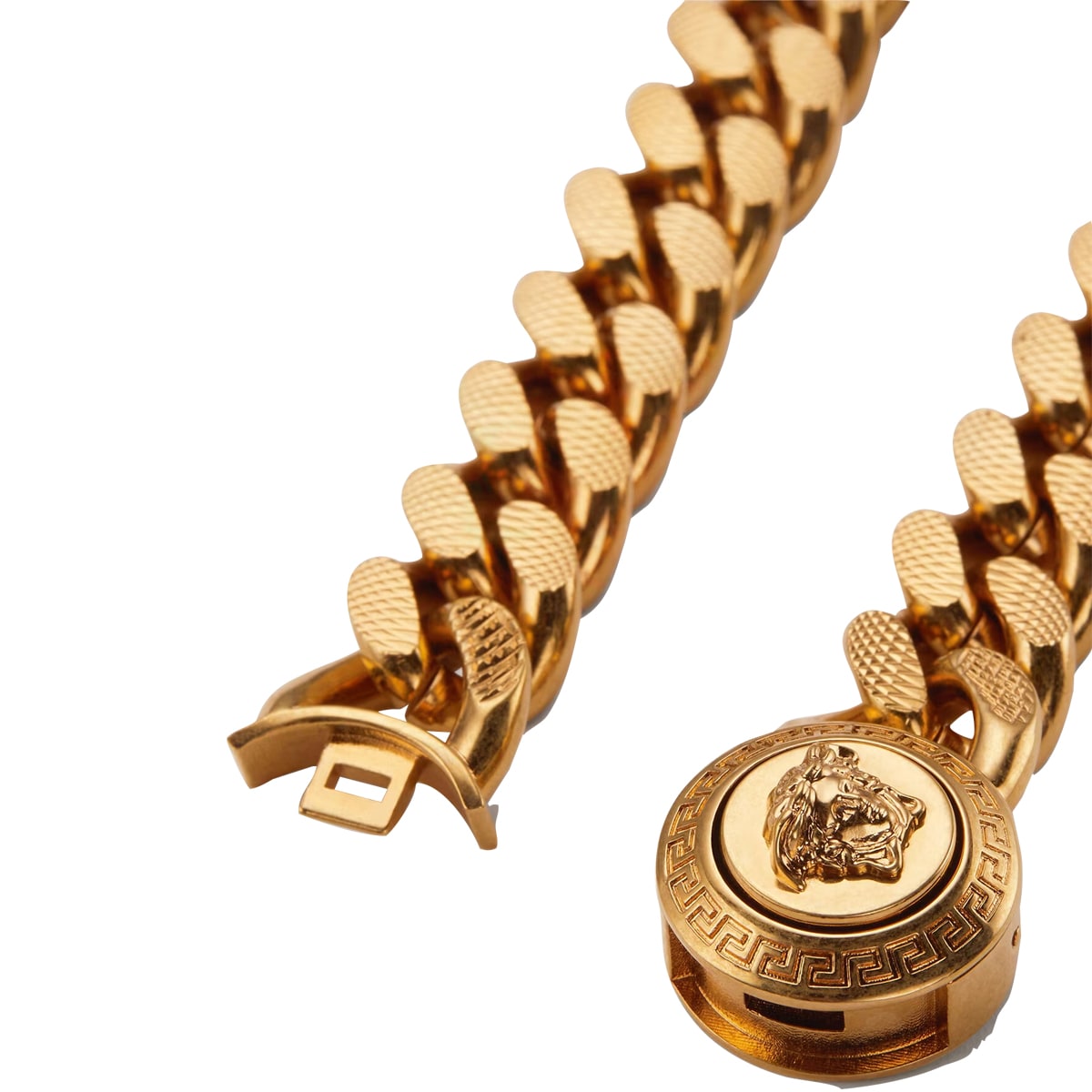 Shop Versace Medusa Bracelet In Gold