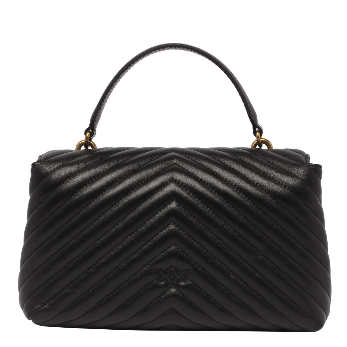 Shop Pinko Love Lady Puffer Classic Bag In Black