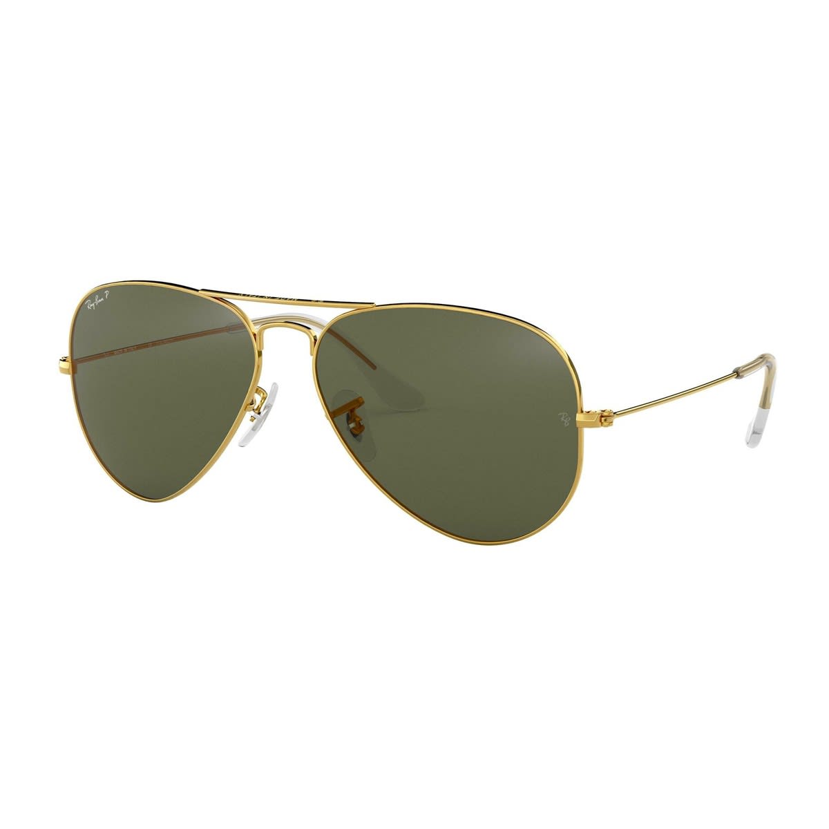 Shop Ray Ban Aviator Rb 3025 Polarizzato Sunglasses In Oro