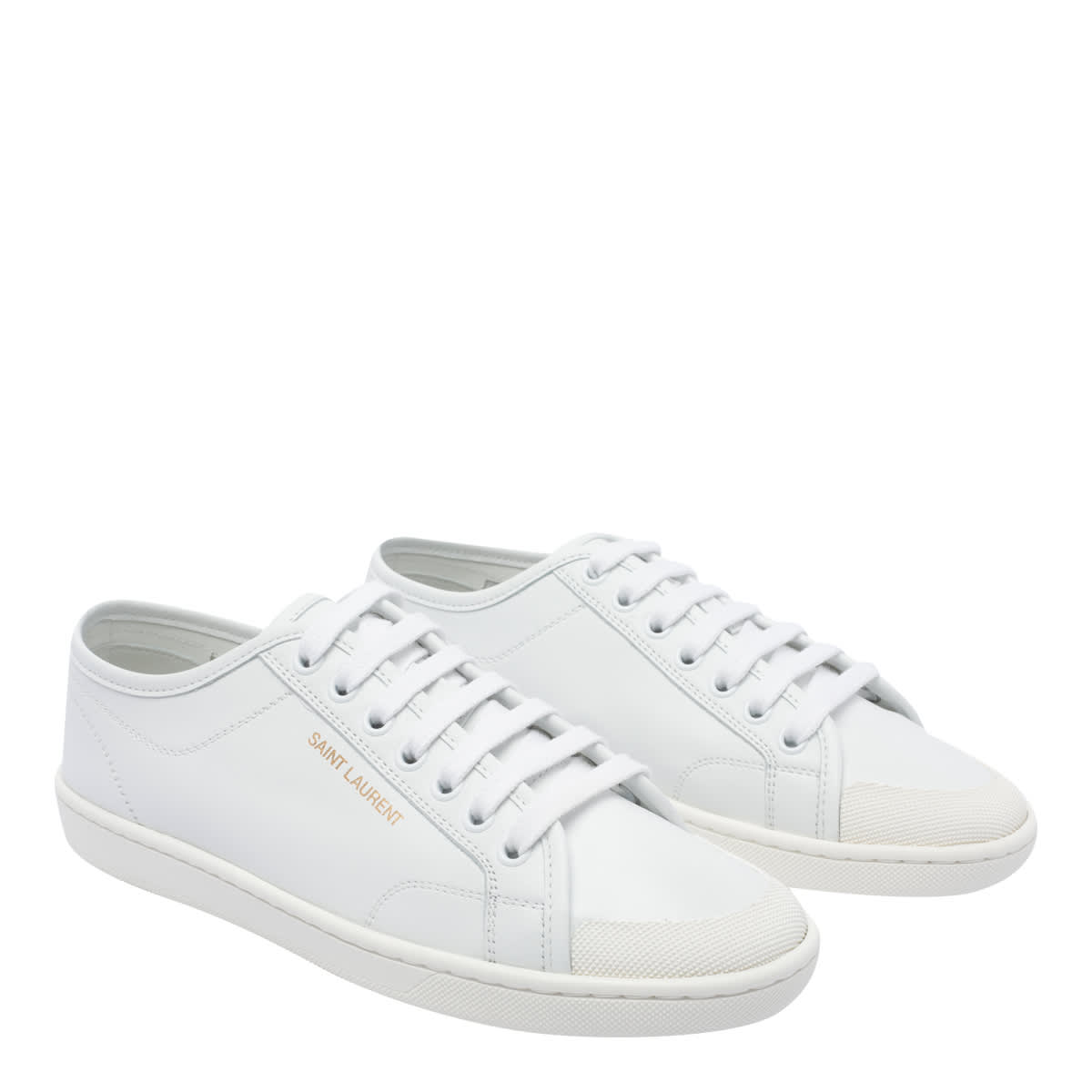 Saint Laurent Gym Sneakers In White