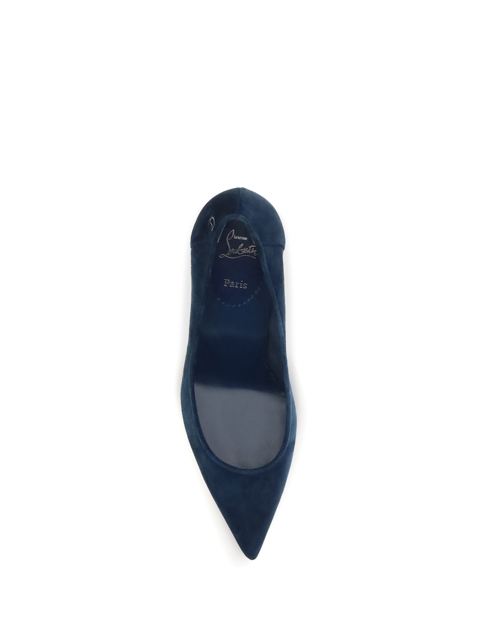 Christian Louboutin Sporty Kate Velvet Pumps In Blue