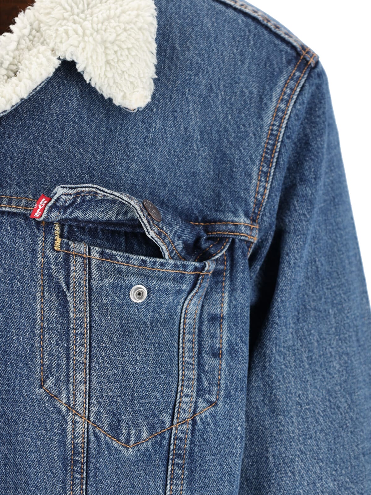 Levi's Sherpa Jacket In Blue
