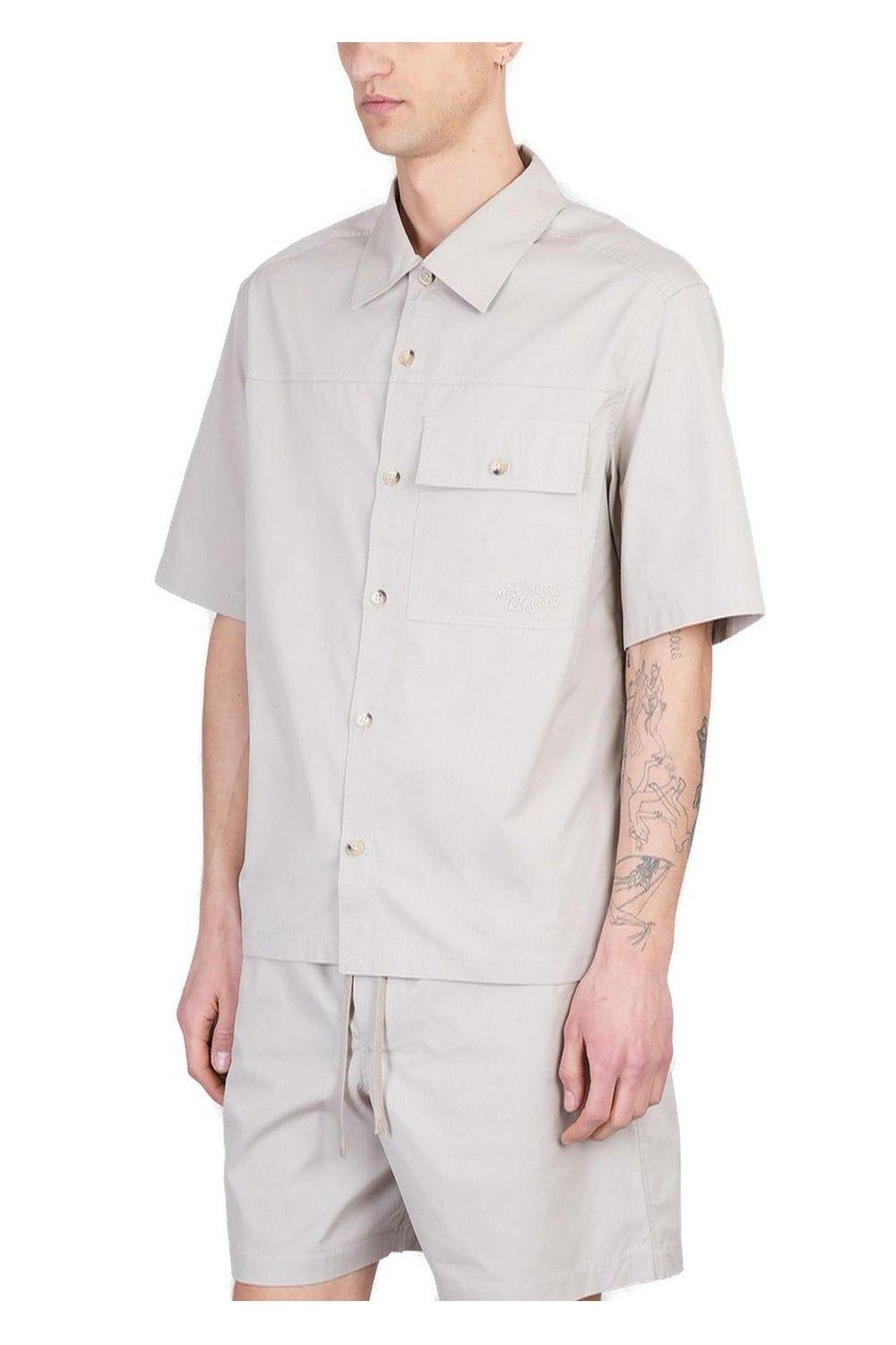 Shop Maison Kitsuné Short Sleeved Overshirt
