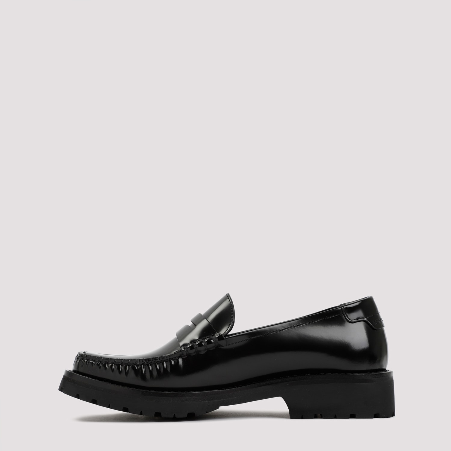 Saint Laurent 15mm Le Loafer Leather Loafers In Black