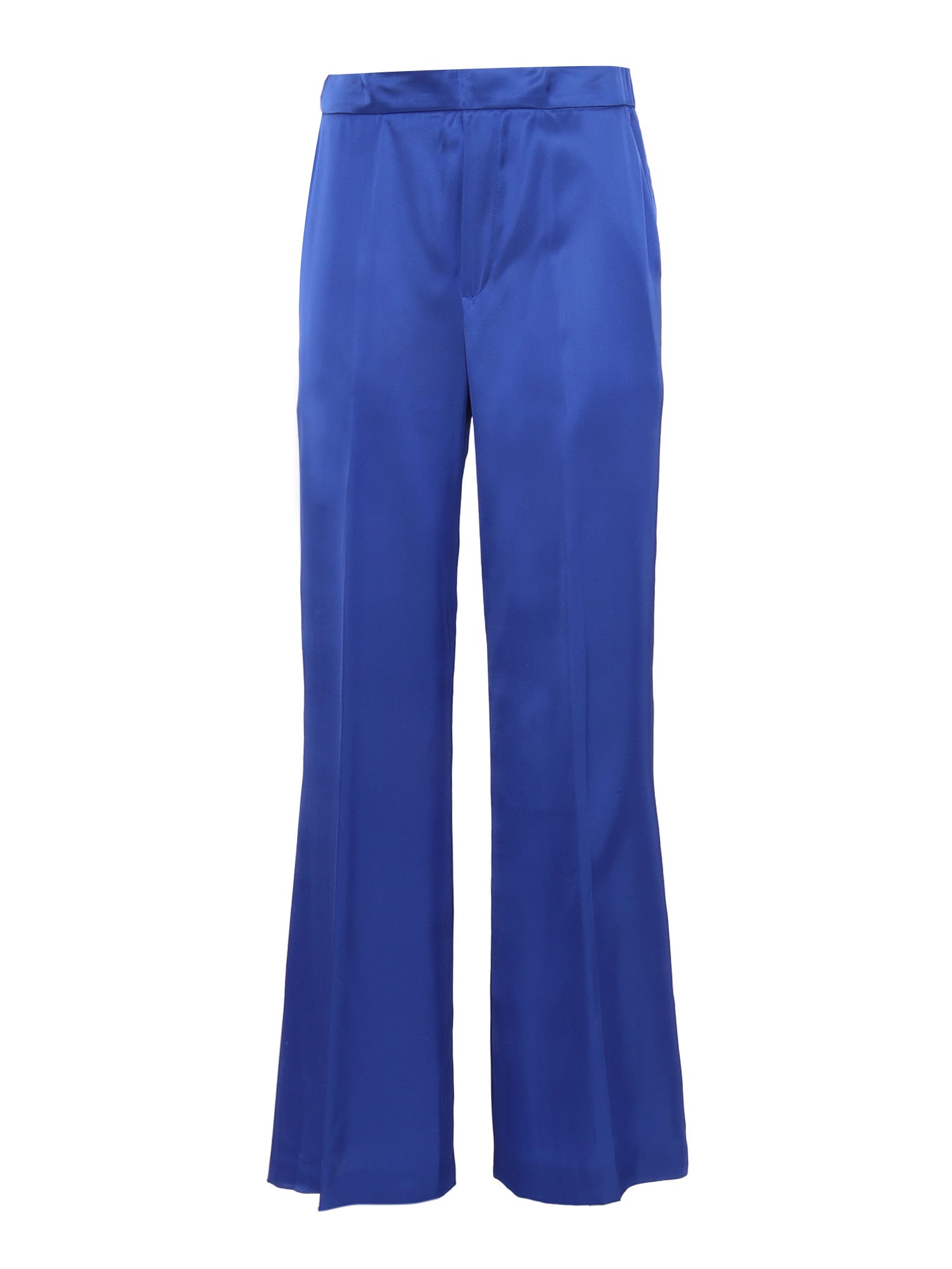 Shop P.a.r.o.s.h Wide Pants In Blue