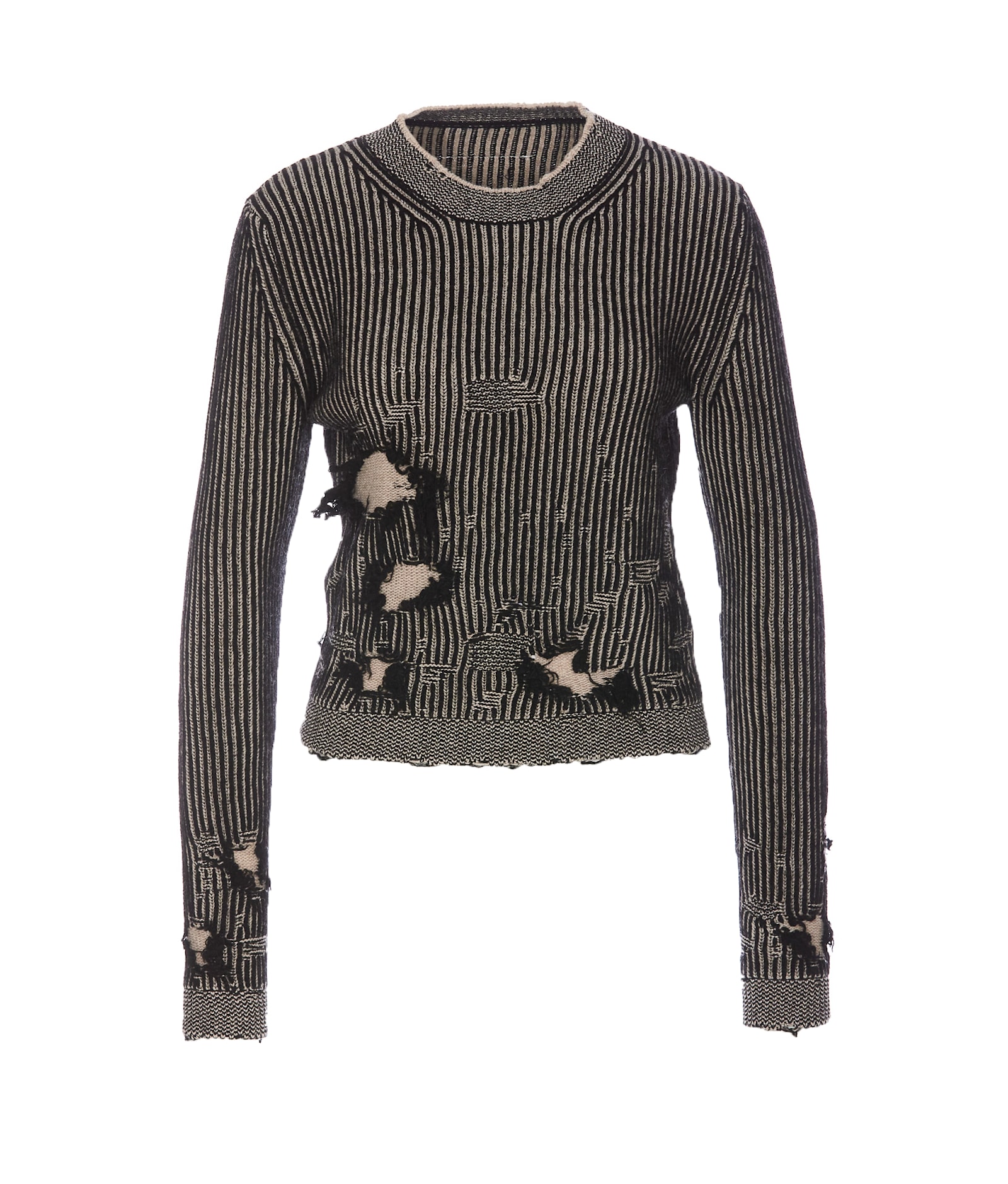 Shop Mm6 Maison Margiela Sweater In Grey