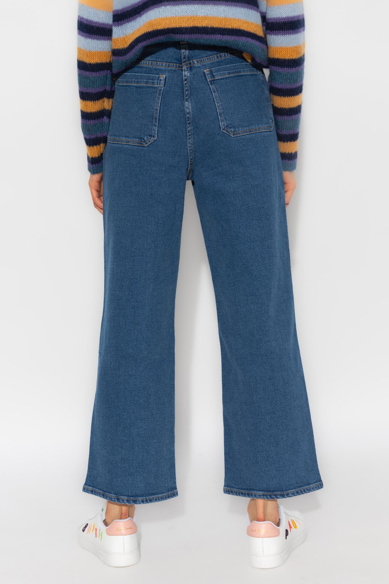 Shop Paul Smith High-waisted Jeans In Ium Base