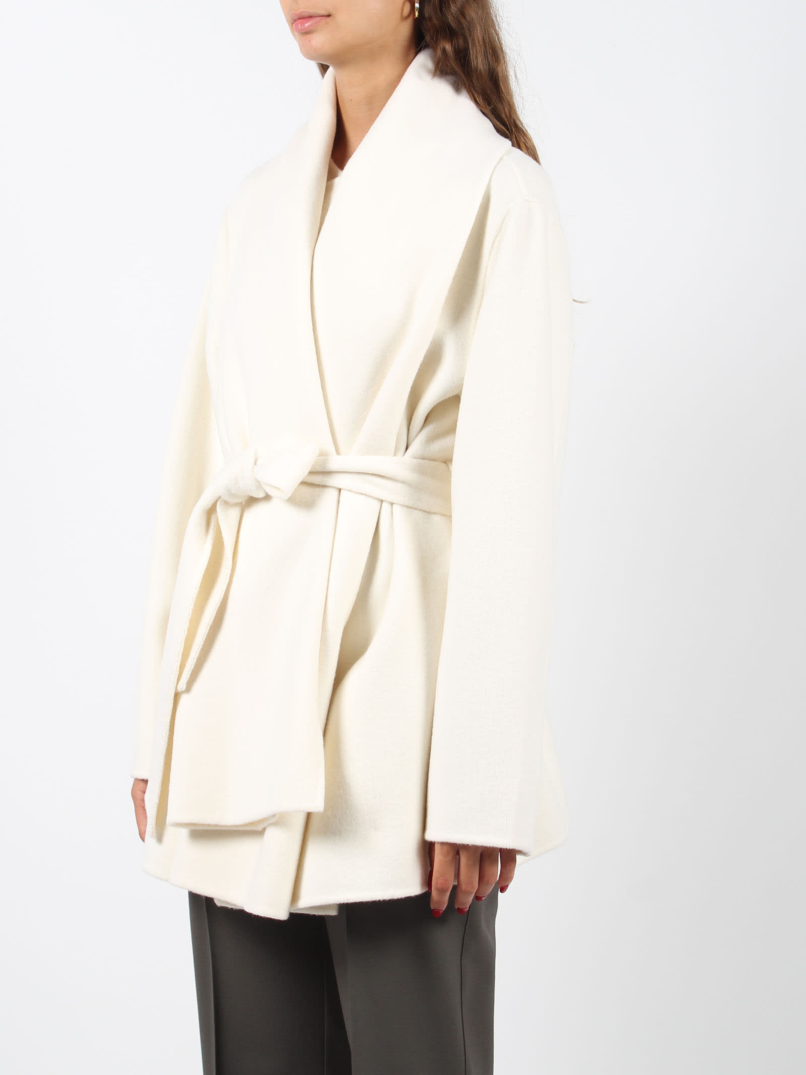 Shop P.a.r.o.s.h Leak Coat In White