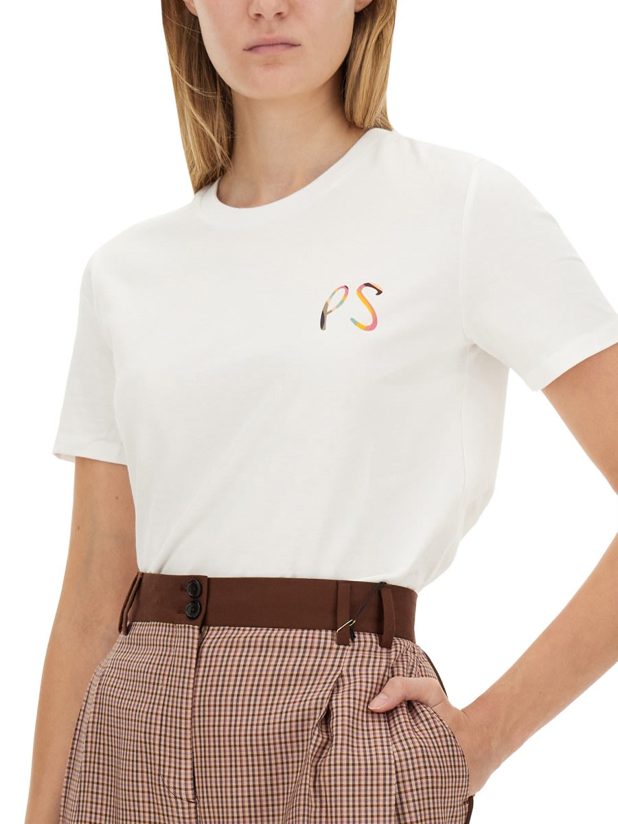 Shop Ps By Paul Smith T-shirt With Logo In White