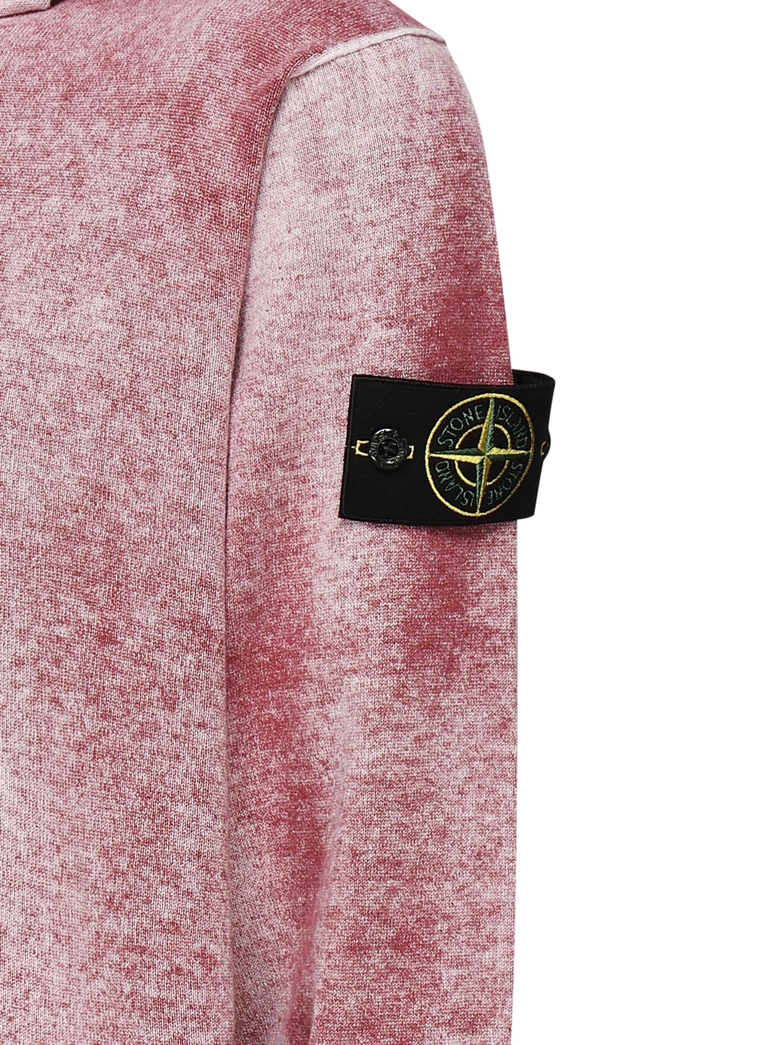 Stone Island Cotton Reversible Sweater With Iconic Logo Patch
