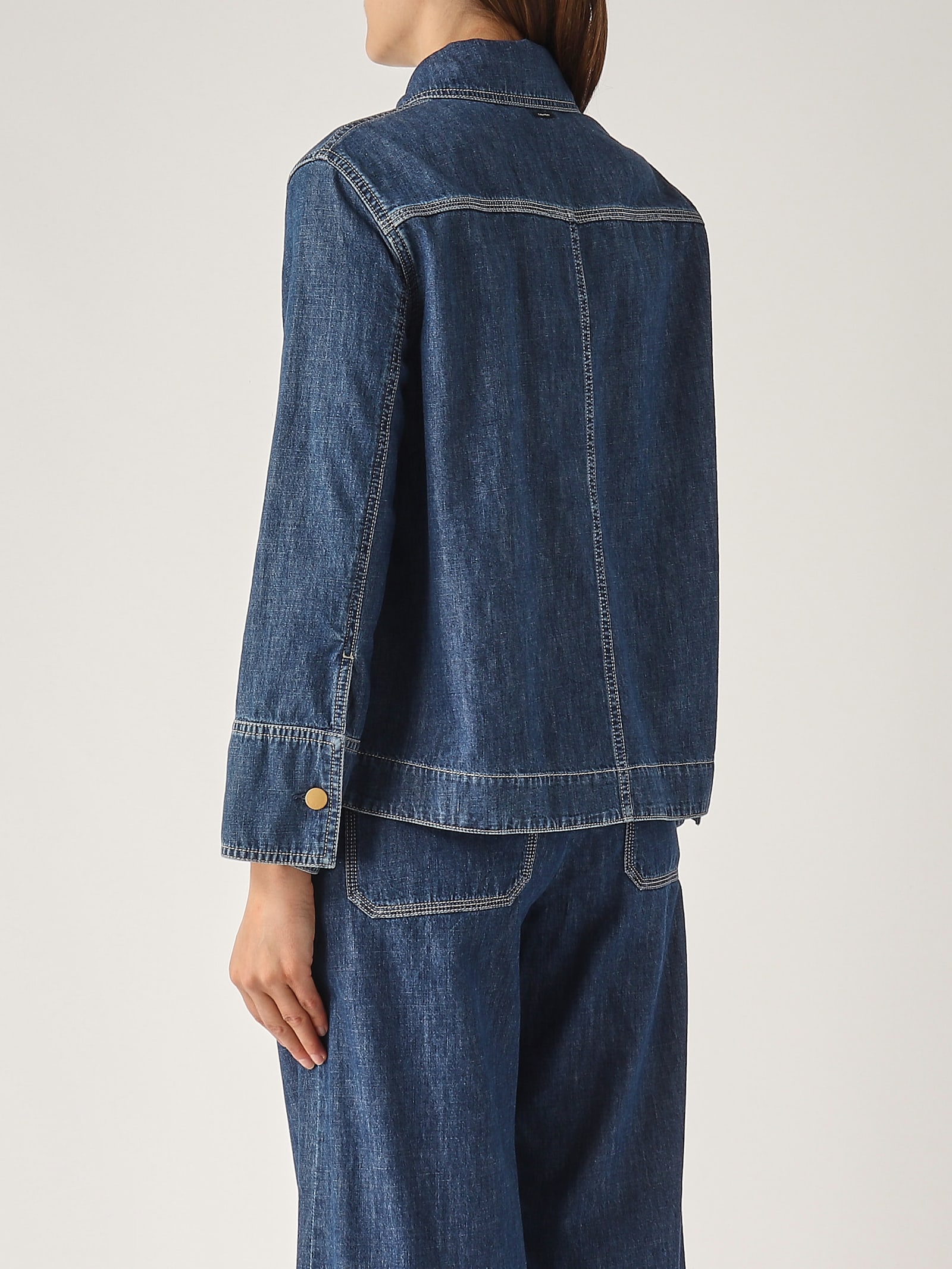 S Max Mara Giulietta Denim Jacket In Blue