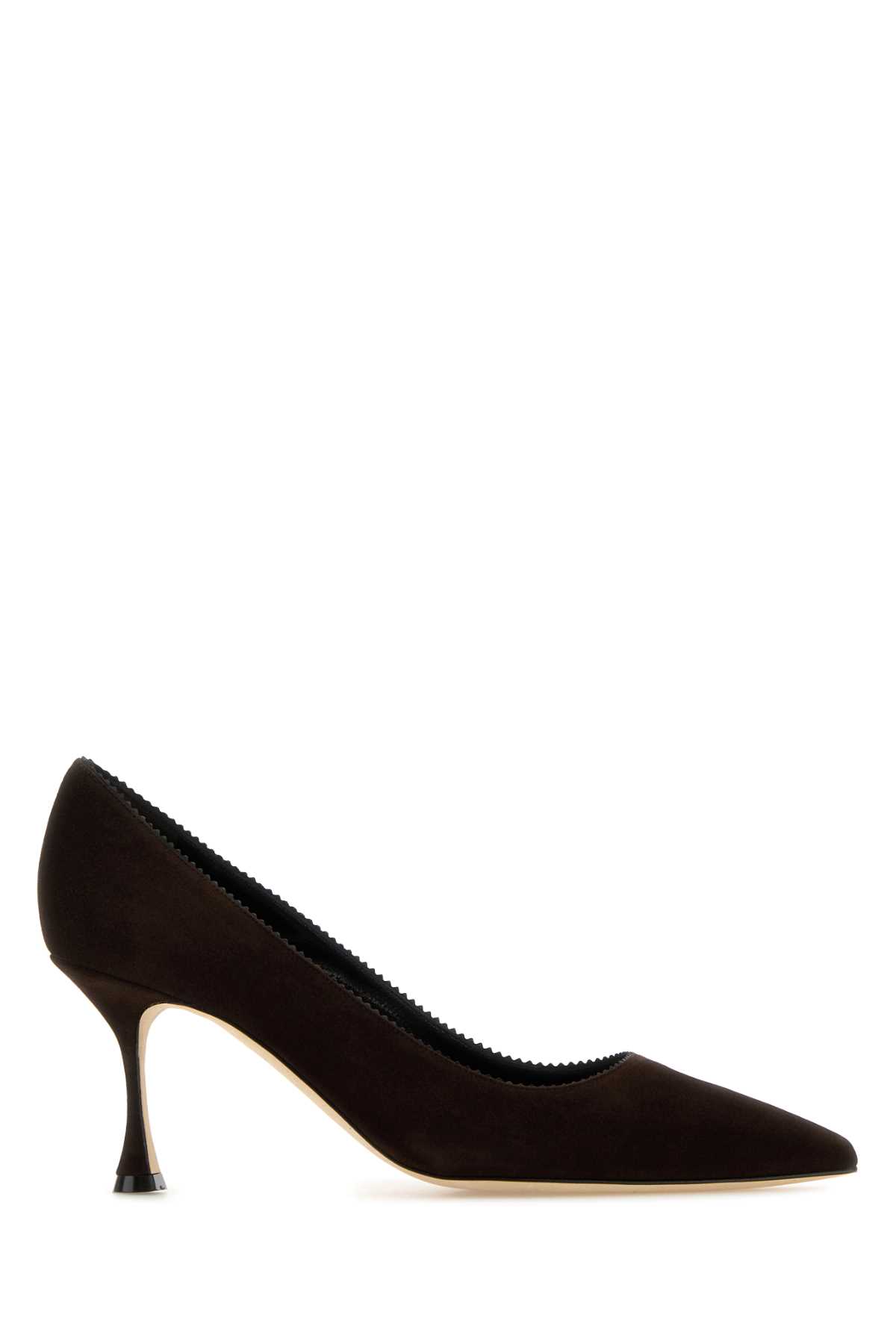 Dark Brown Suede Osmaclo Pumps