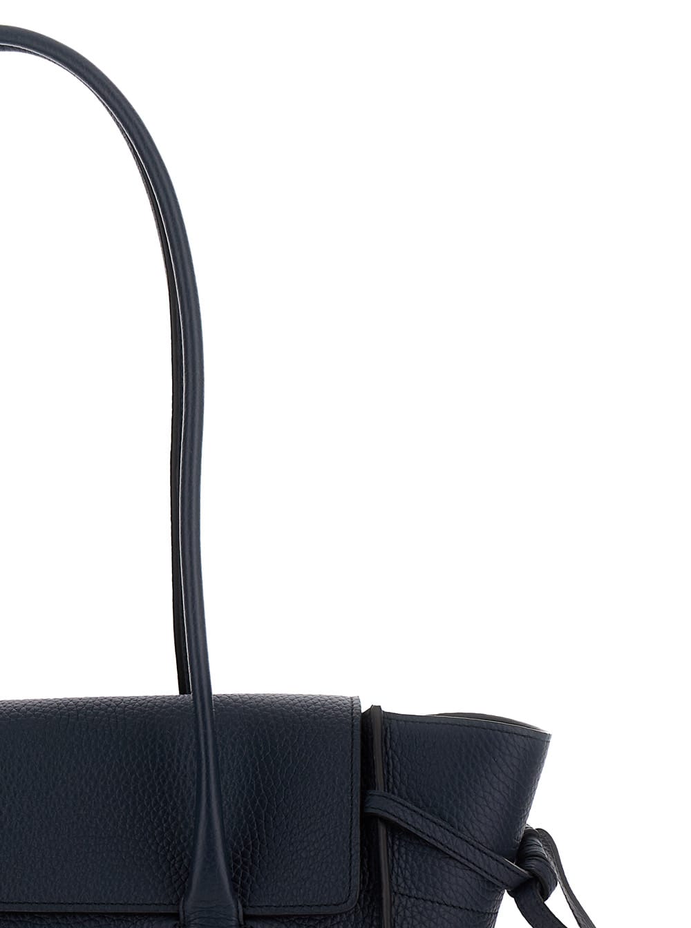 Shop Mulberry Small Bayswater Blue Shoulder Bag With Laminated Logo In Leather Woman